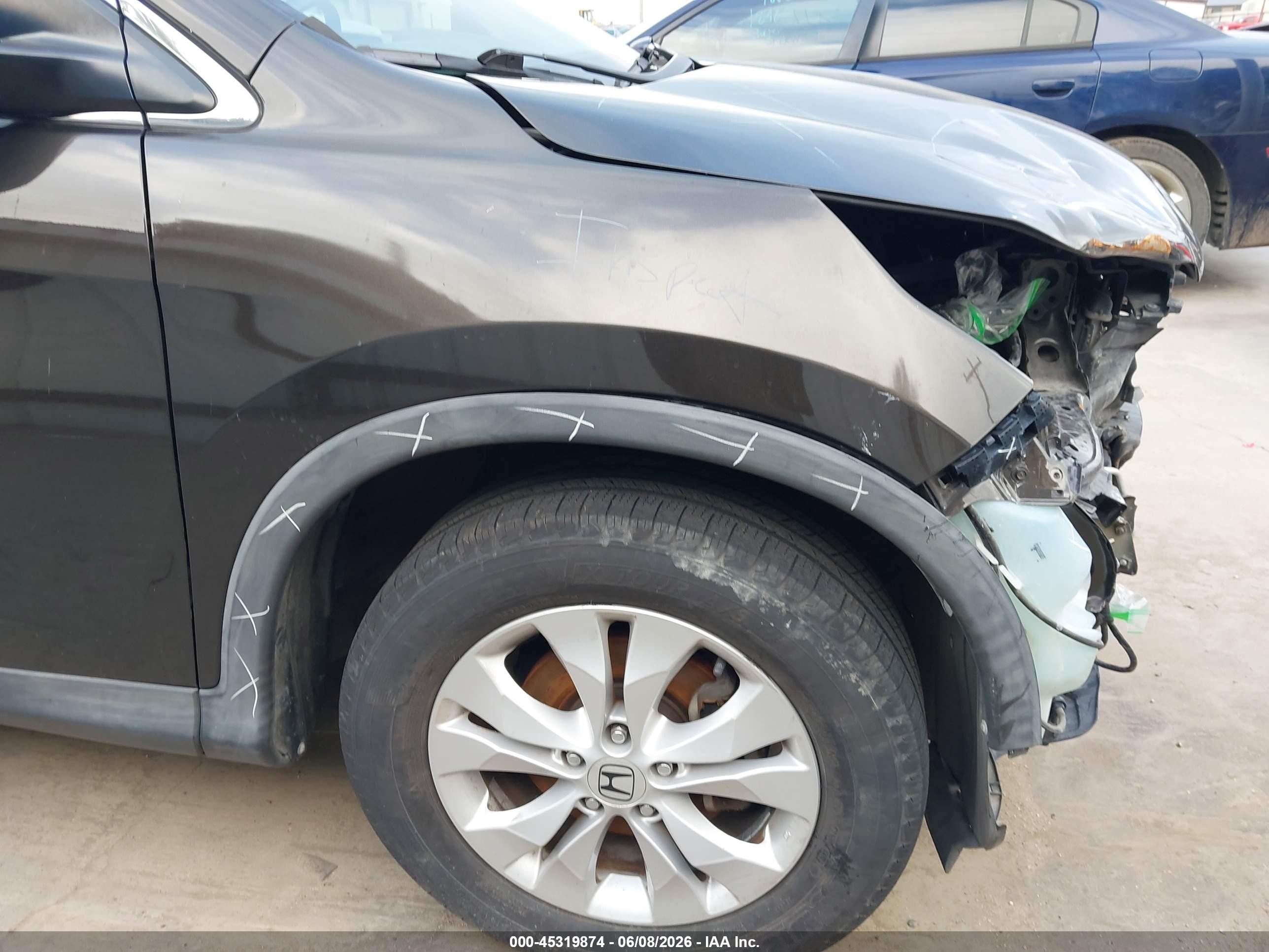 2014 Honda Cr-v Ex-l Brown vin: 2HKRM3H76EH553227