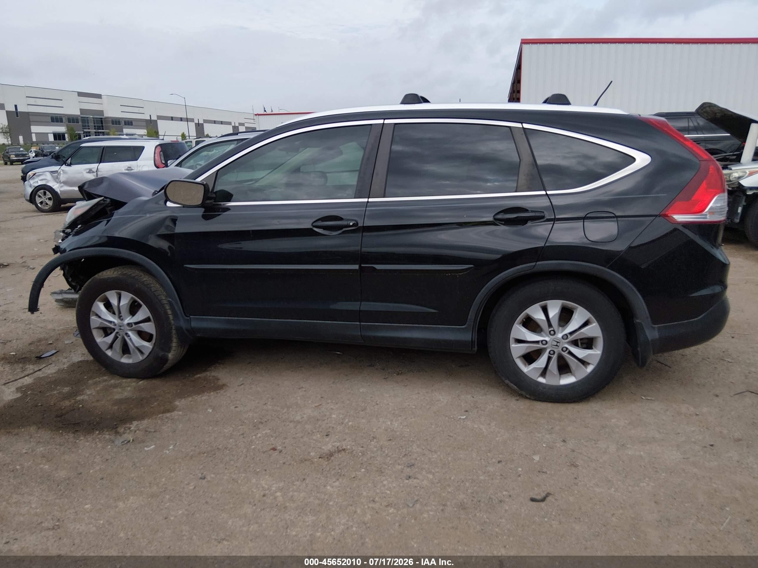 2014 Honda Cr-v Ex-l Black vin: 2HKRM3H76EH563806