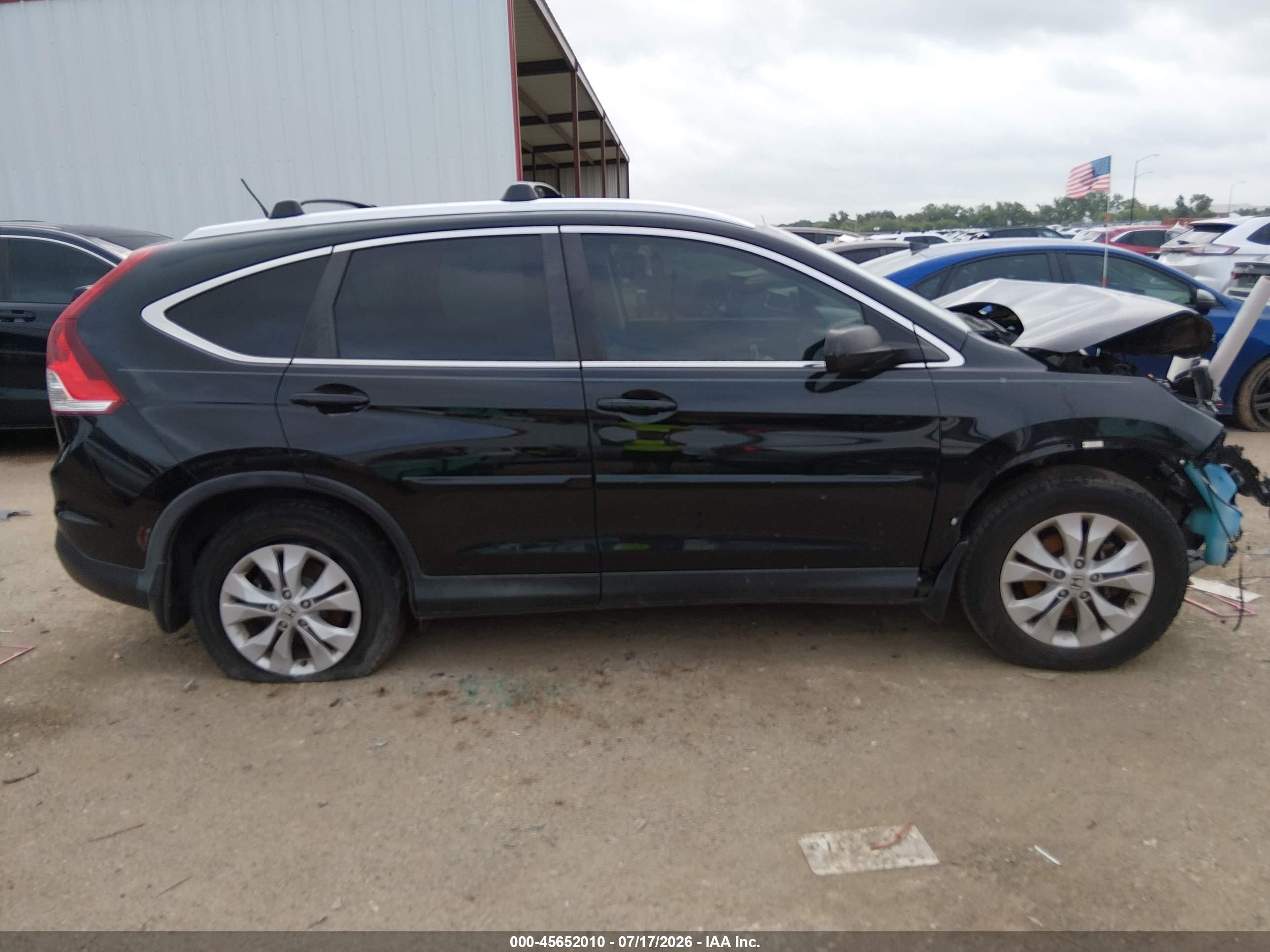 2014 Honda Cr-v Ex-l Black vin: 2HKRM3H76EH563806