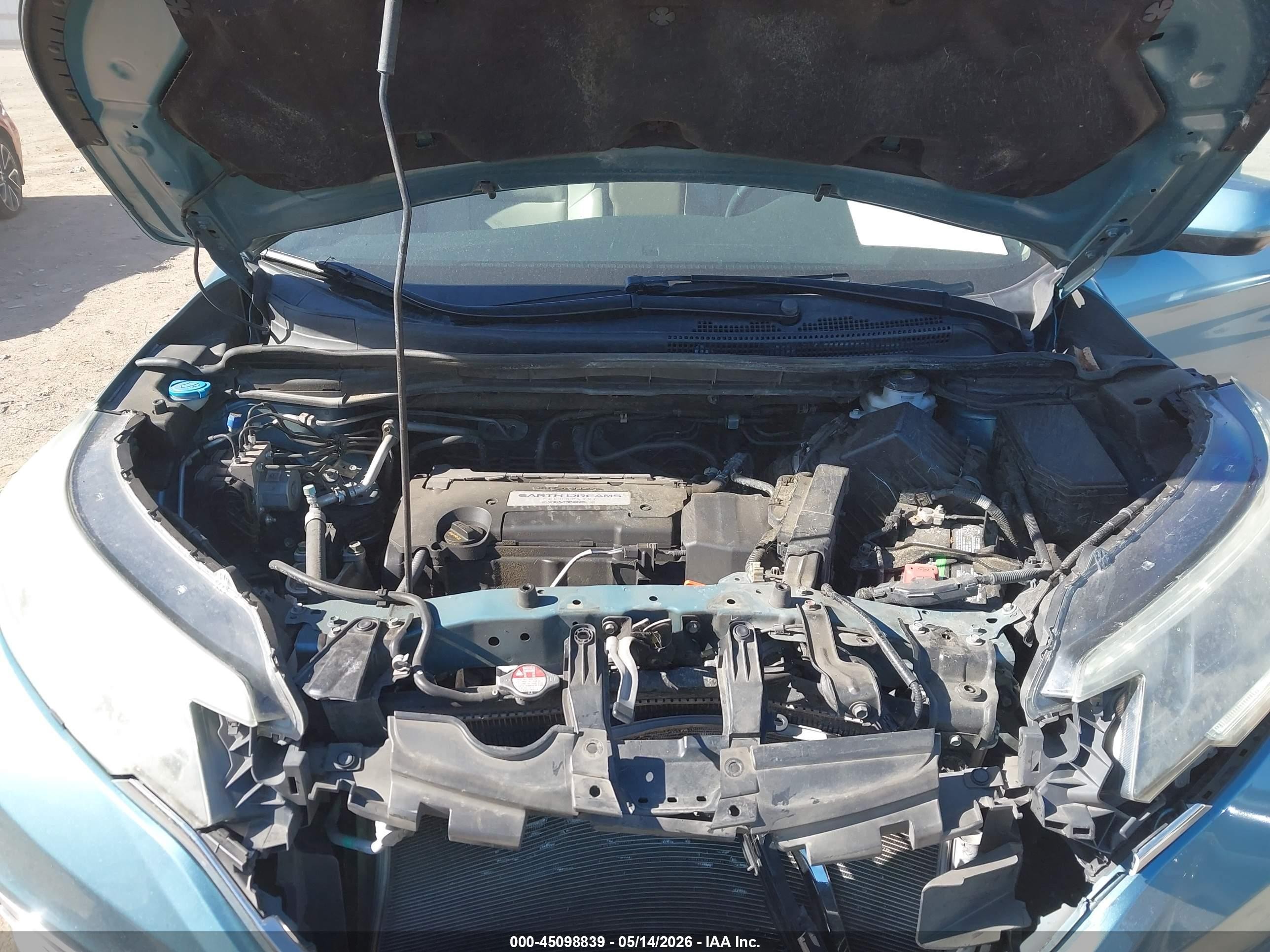 2015 Honda Cr-v Ex-l Blue vin: 2HKRM3H76FH518267