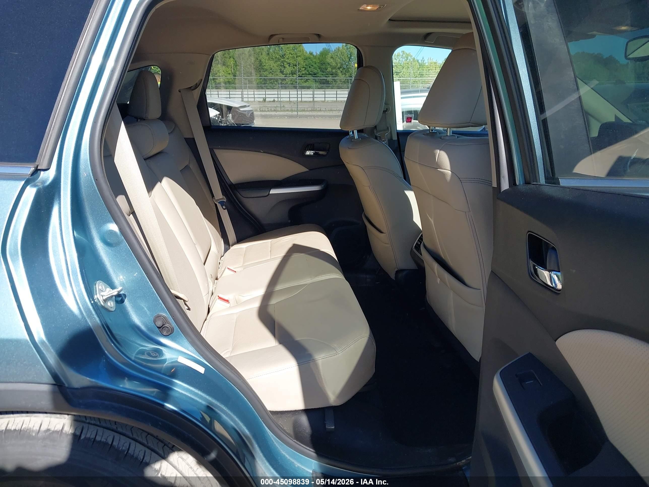2015 Honda Cr-v Ex-l Blue vin: 2HKRM3H76FH518267