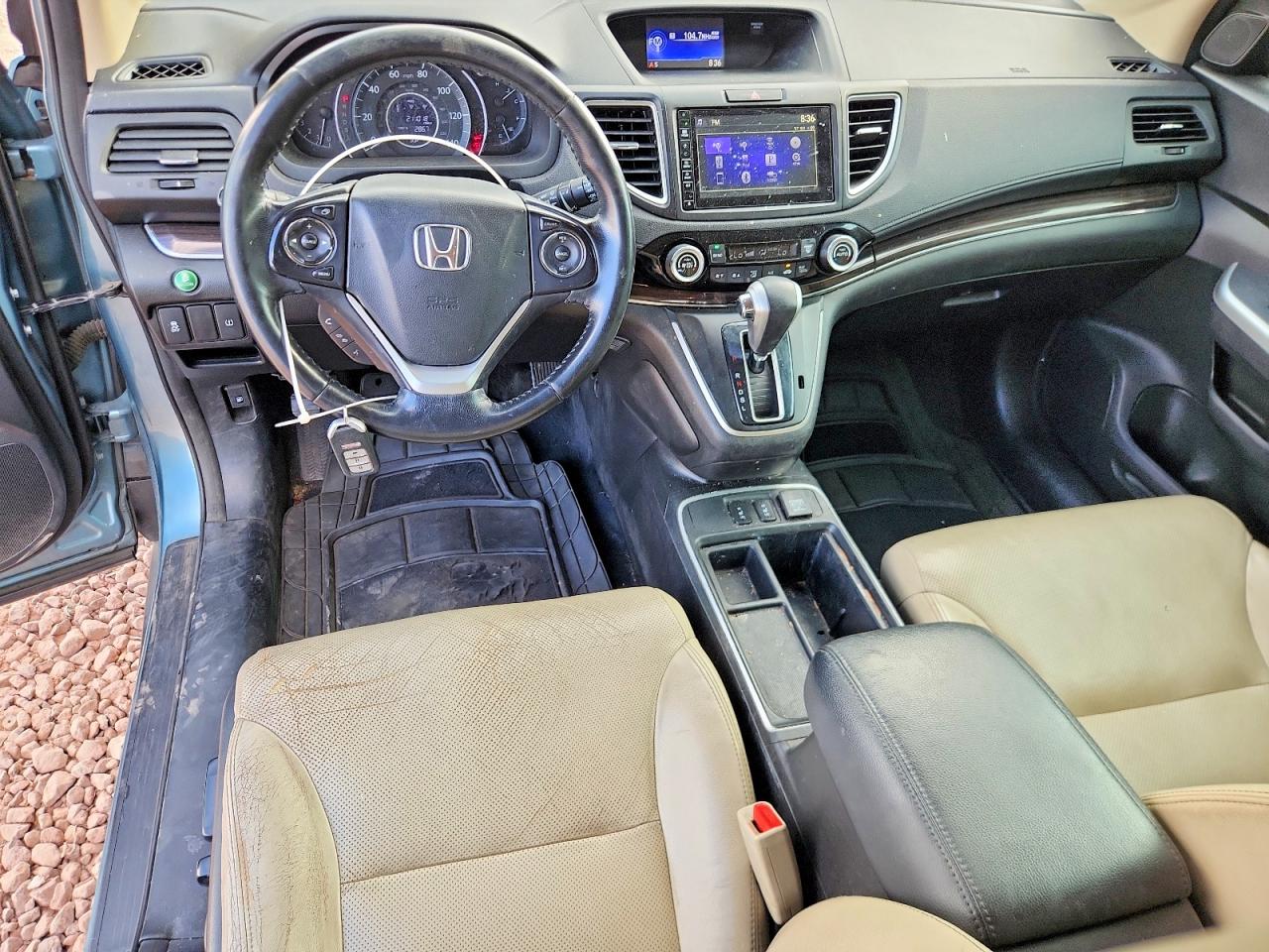 2015 Honda Cr-v Exl Blue vin: 2HKRM3H76FH528765