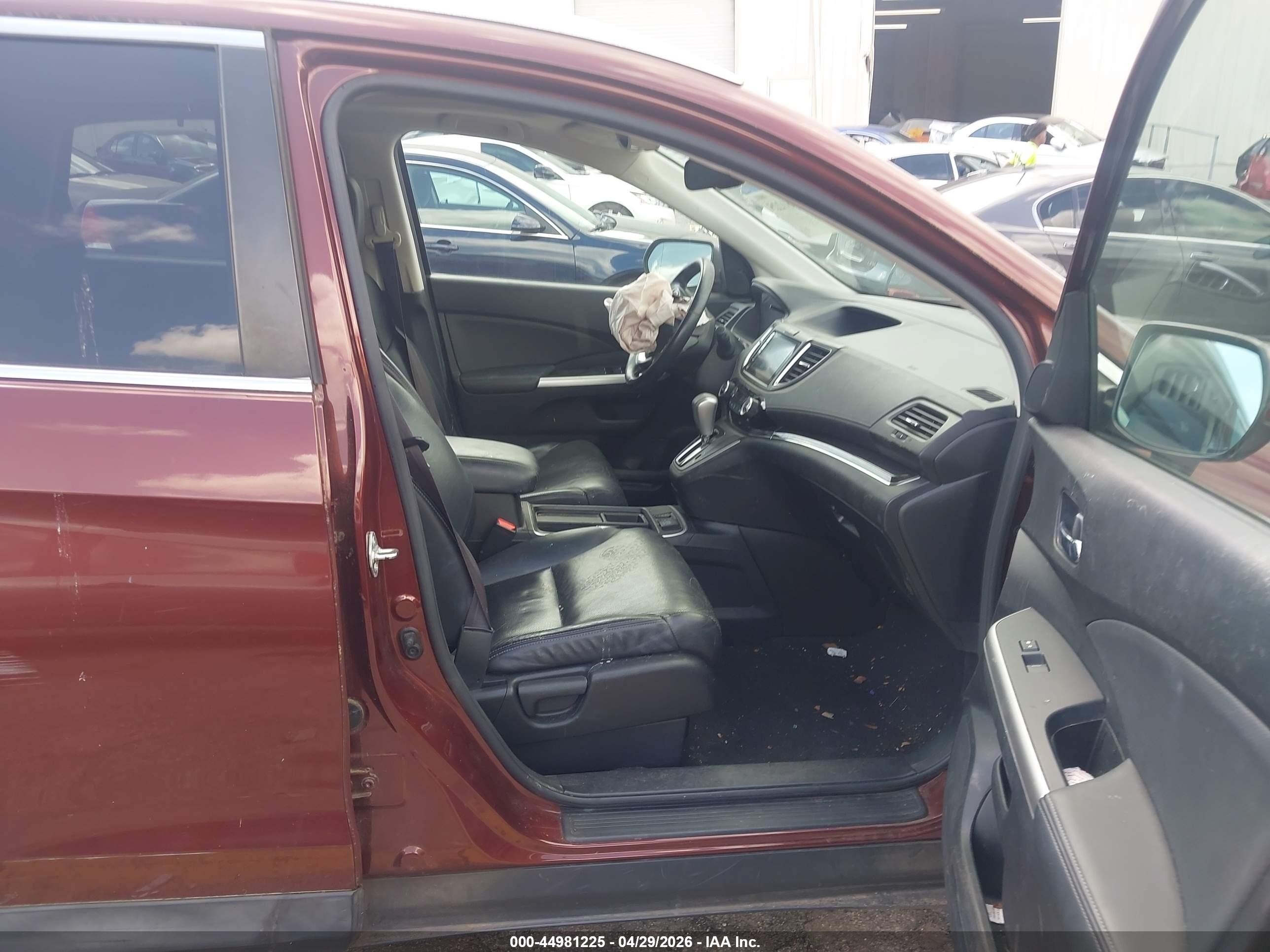 2015 Honda Cr-v Ex-l Brown vin: 2HKRM3H76FH529317