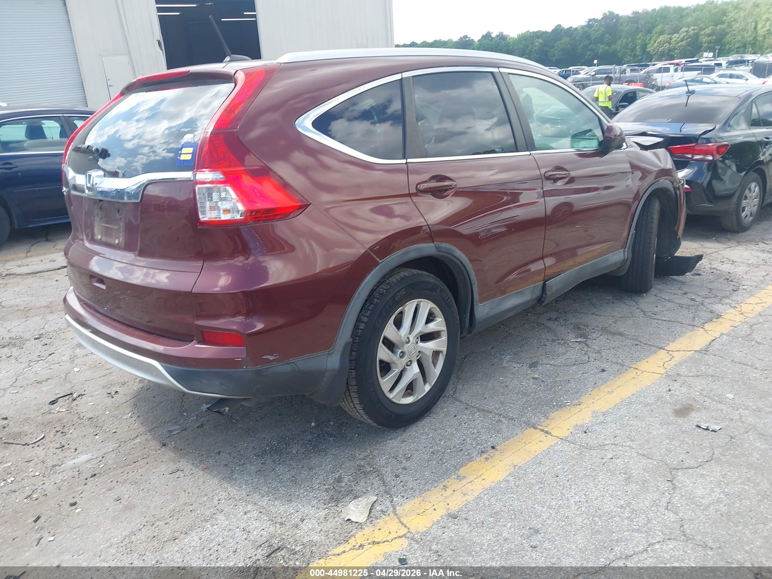 2015 Honda Cr-v Ex-l Brown vin: 2HKRM3H76FH529317