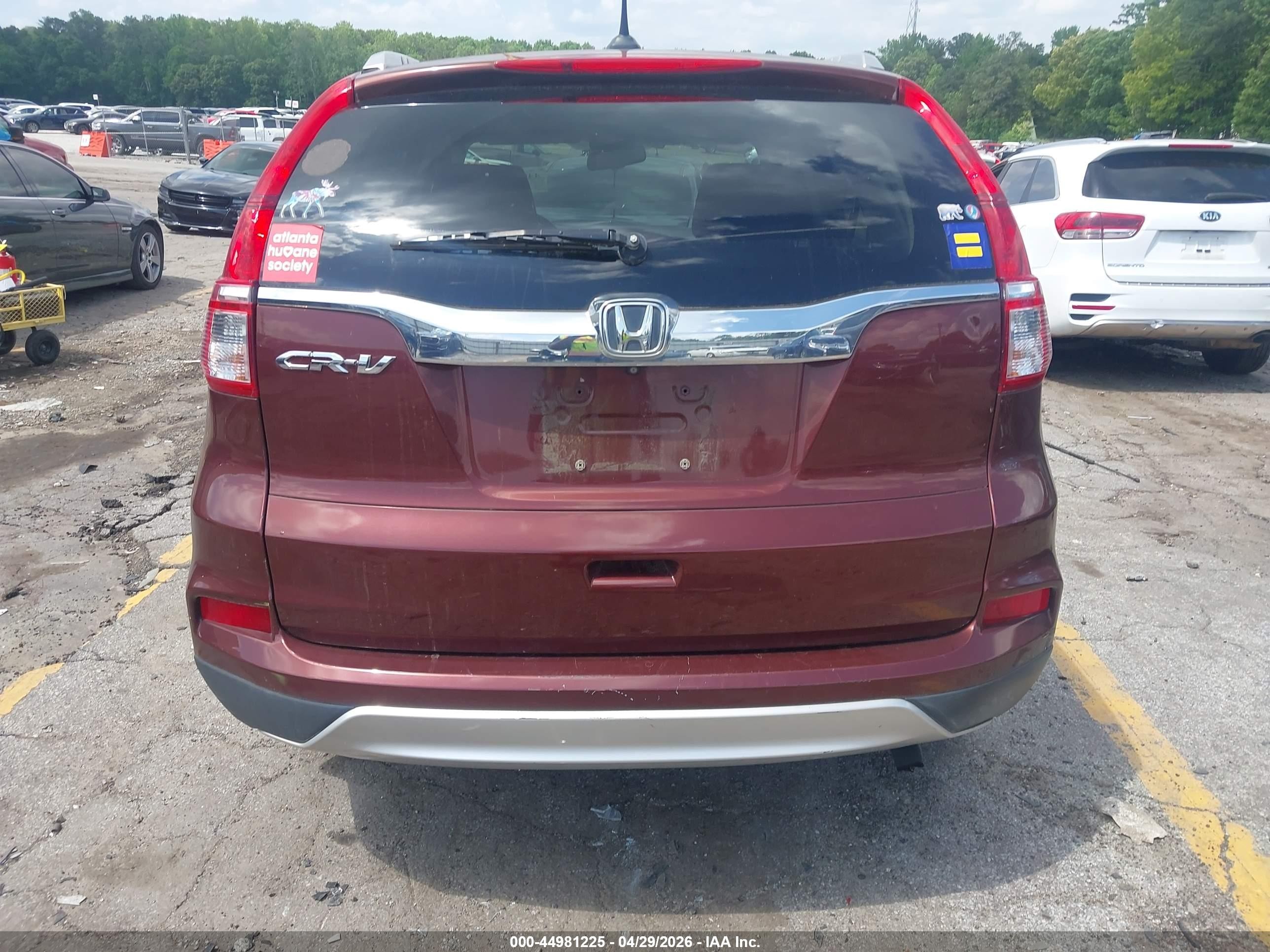 2015 Honda Cr-v Ex-l Brown vin: 2HKRM3H76FH529317