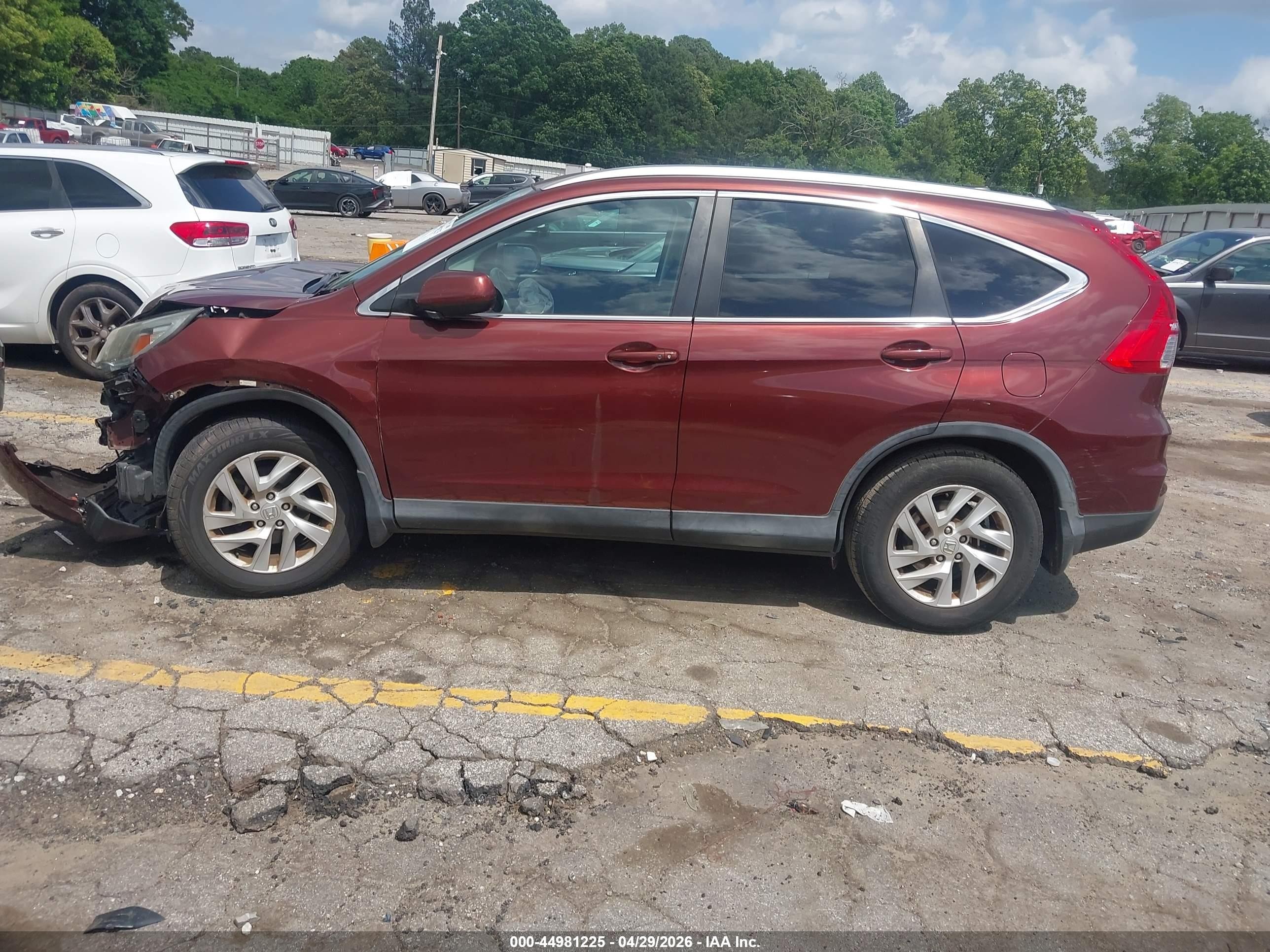 2015 Honda Cr-v Ex-l Brown vin: 2HKRM3H76FH529317