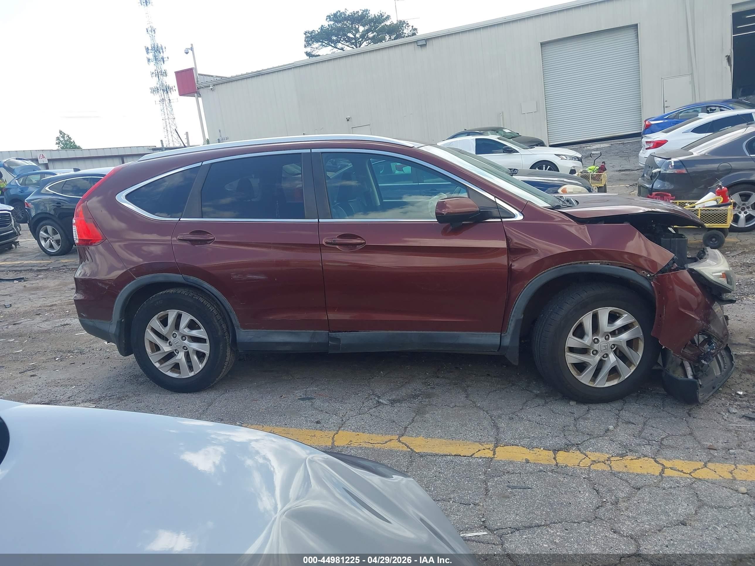 2015 Honda Cr-v Ex-l Brown vin: 2HKRM3H76FH529317