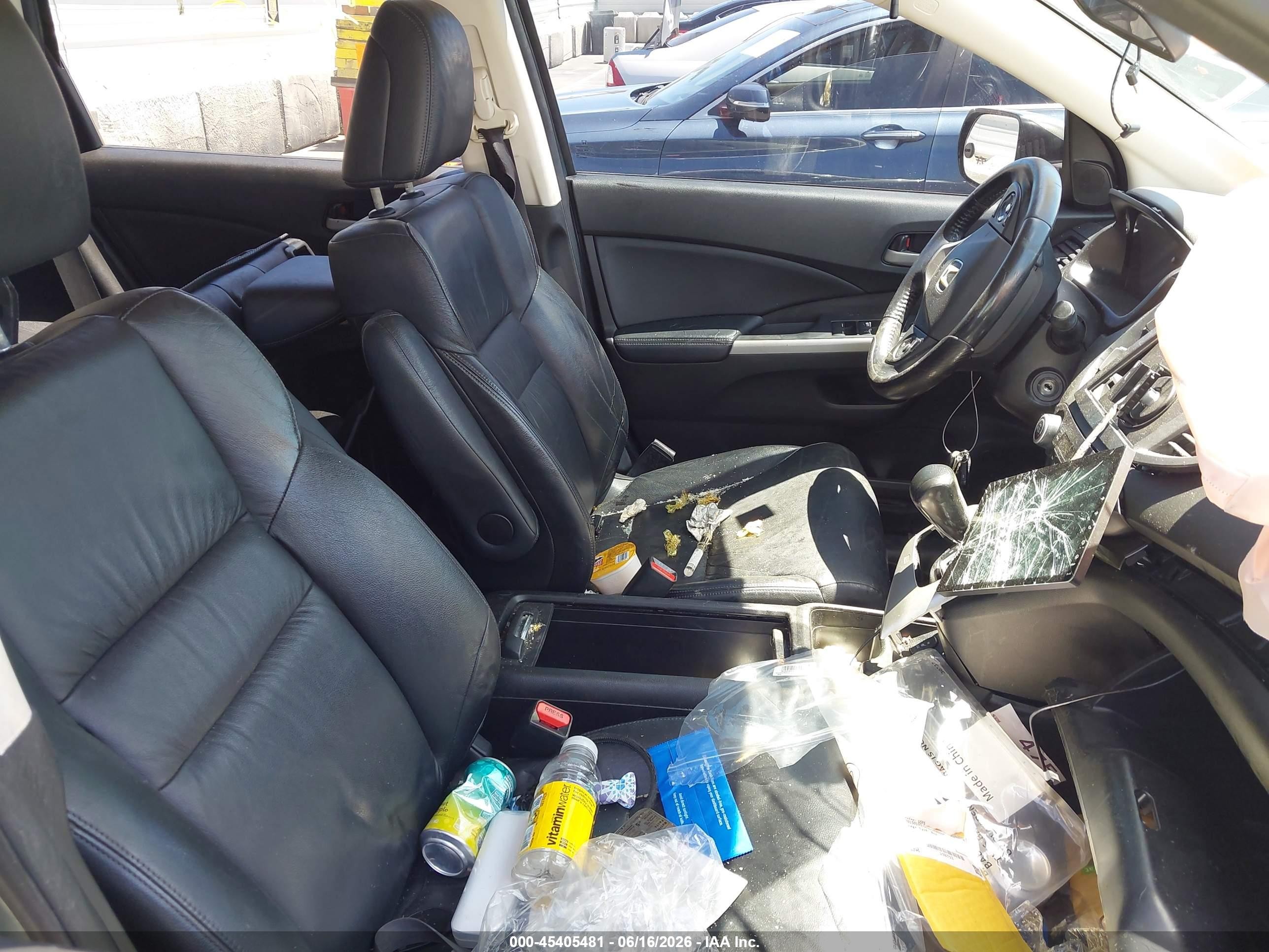 2012 Honda Cr-v Ex-l Blue vin: 2HKRM3H77CH510271