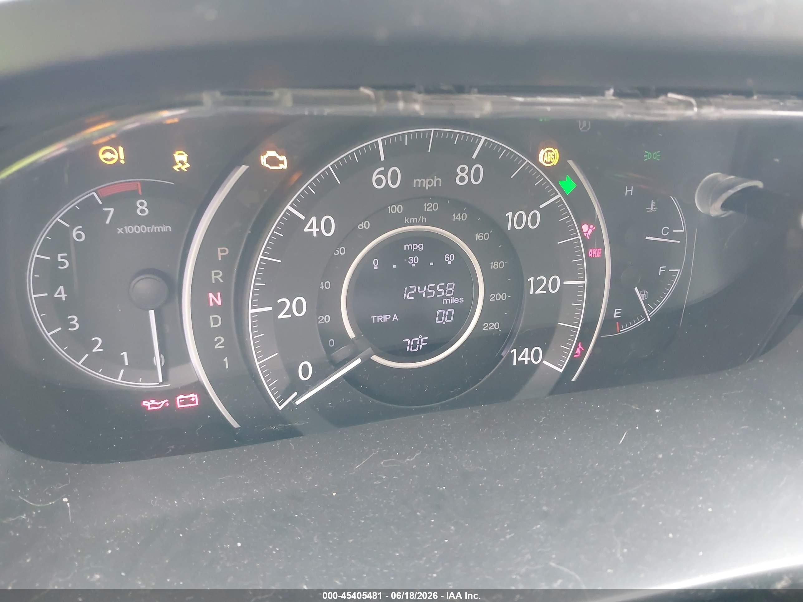 2012 Honda Cr-v Ex-l Blue vin: 2HKRM3H77CH510271