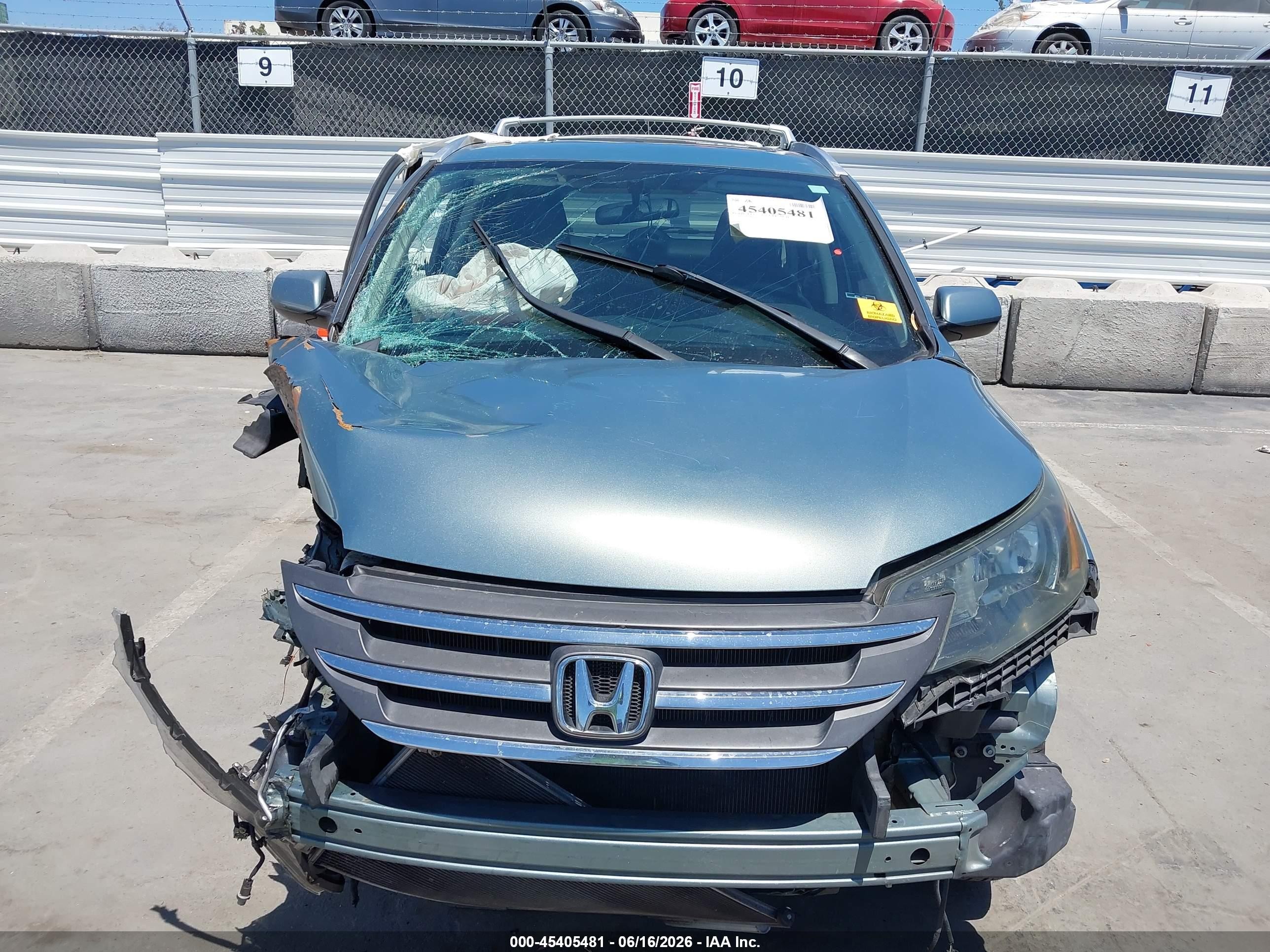2012 Honda Cr-v Ex-l Blue vin: 2HKRM3H77CH510271