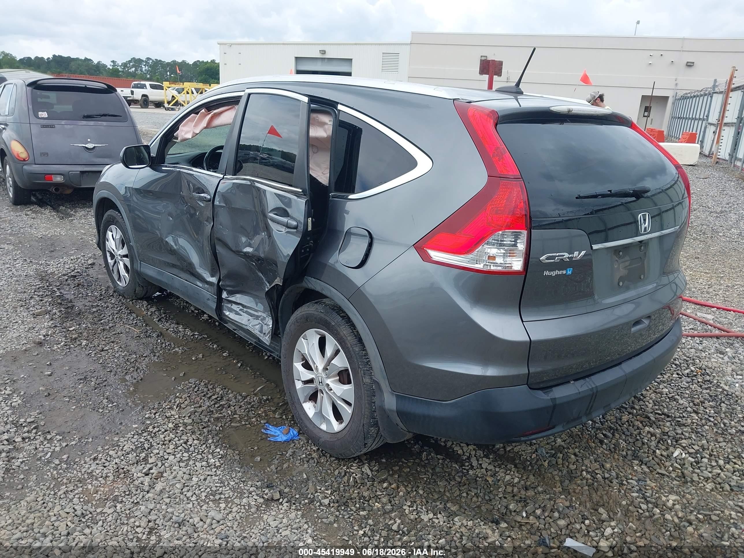 2013 Honda Cr-v Ex-l Gray vin: 2HKRM3H77DH501006