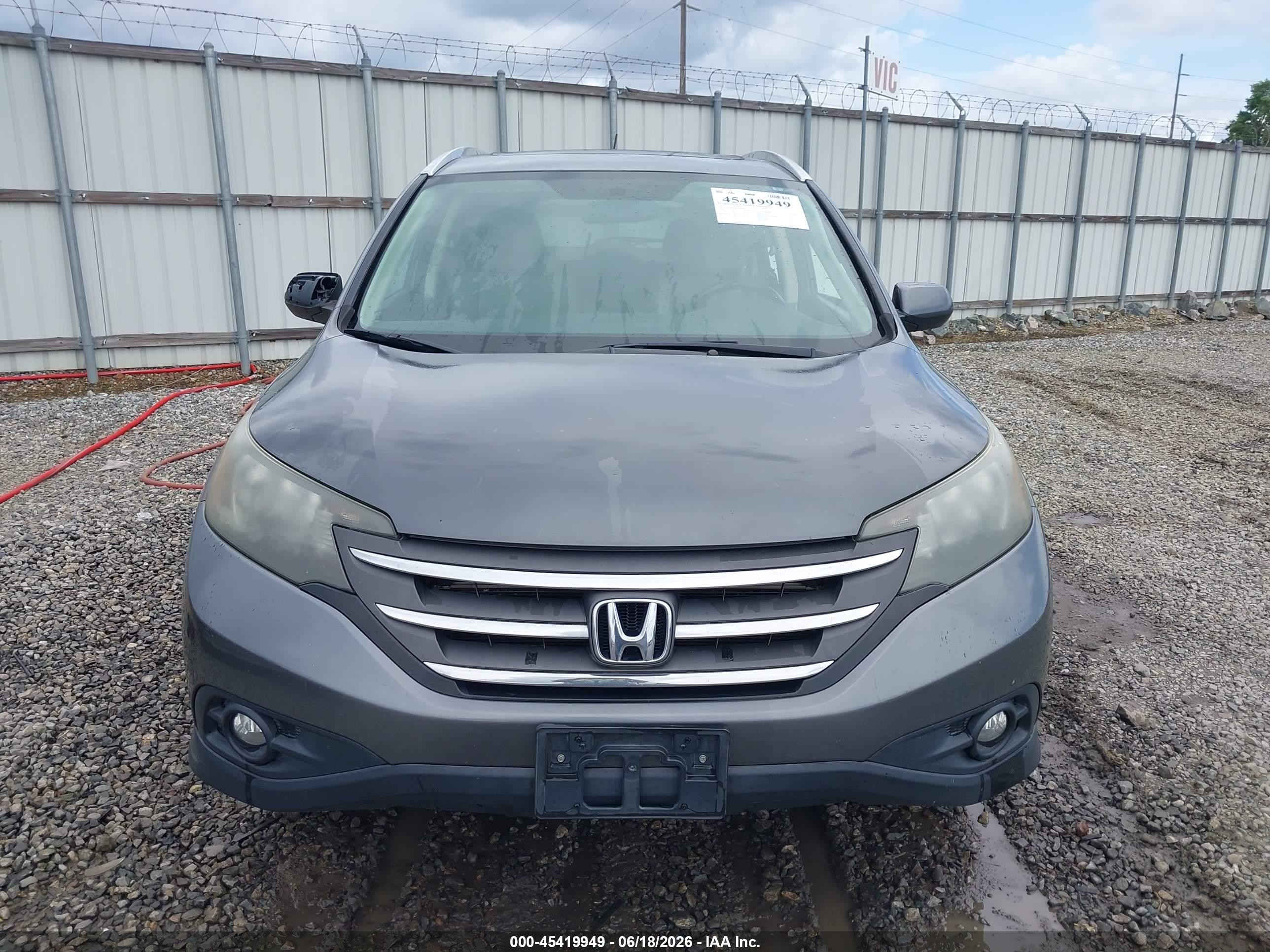 2013 Honda Cr-v Ex-l Gray vin: 2HKRM3H77DH501006