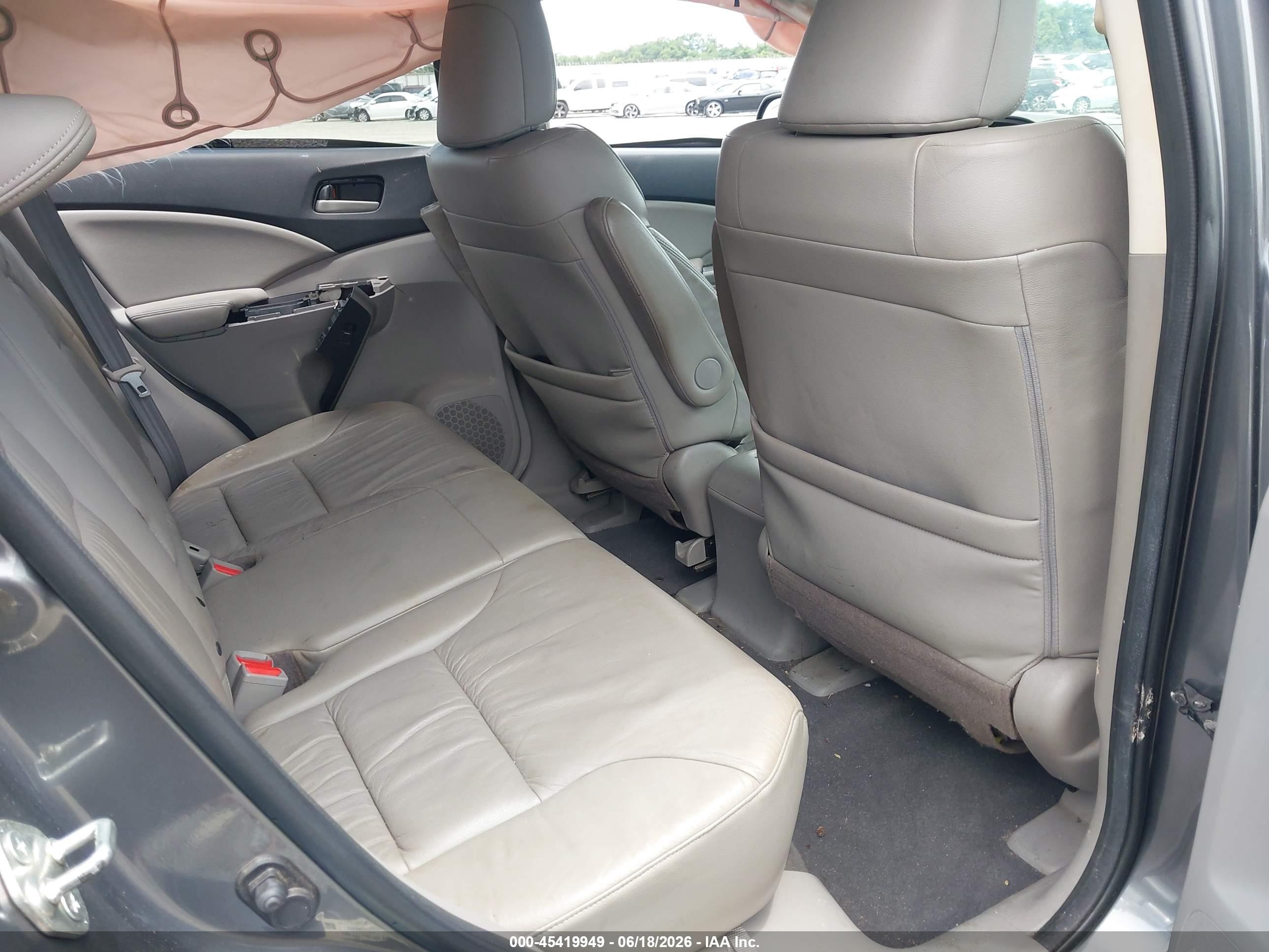 2013 Honda Cr-v Ex-l Gray vin: 2HKRM3H77DH501006