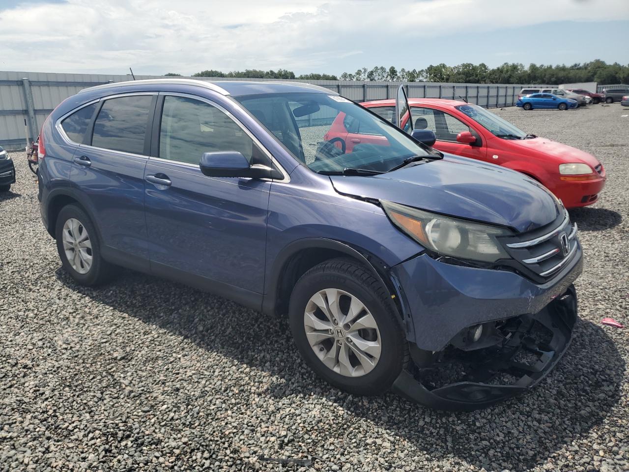 2013 Honda Cr-v Exl Blue vin: 2HKRM3H77DH519389