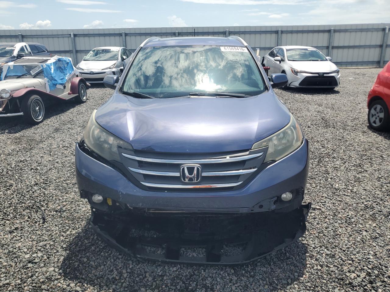 2013 Honda Cr-v Exl Blue vin: 2HKRM3H77DH519389