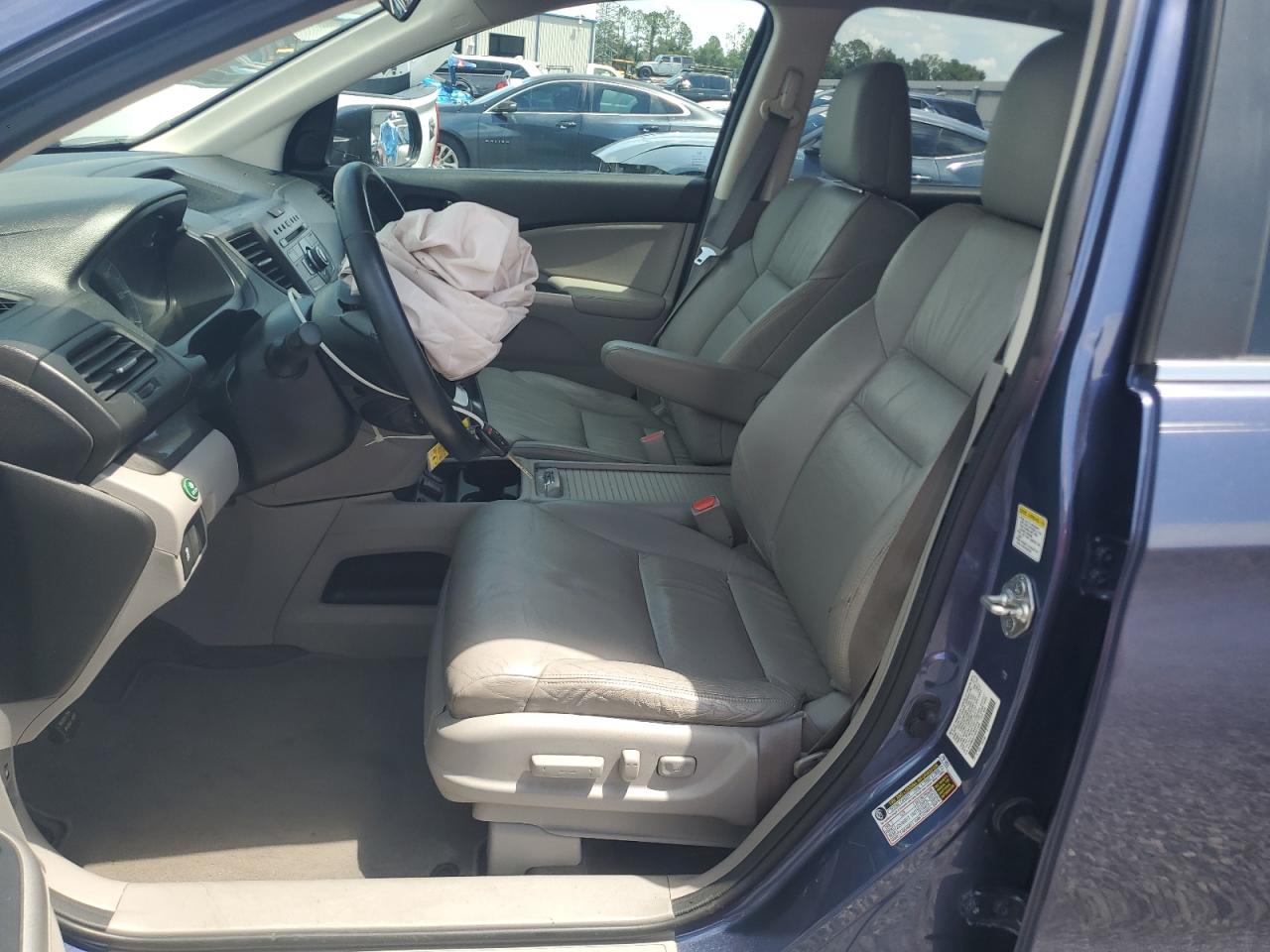 2013 Honda Cr-v Exl Blue vin: 2HKRM3H77DH519389