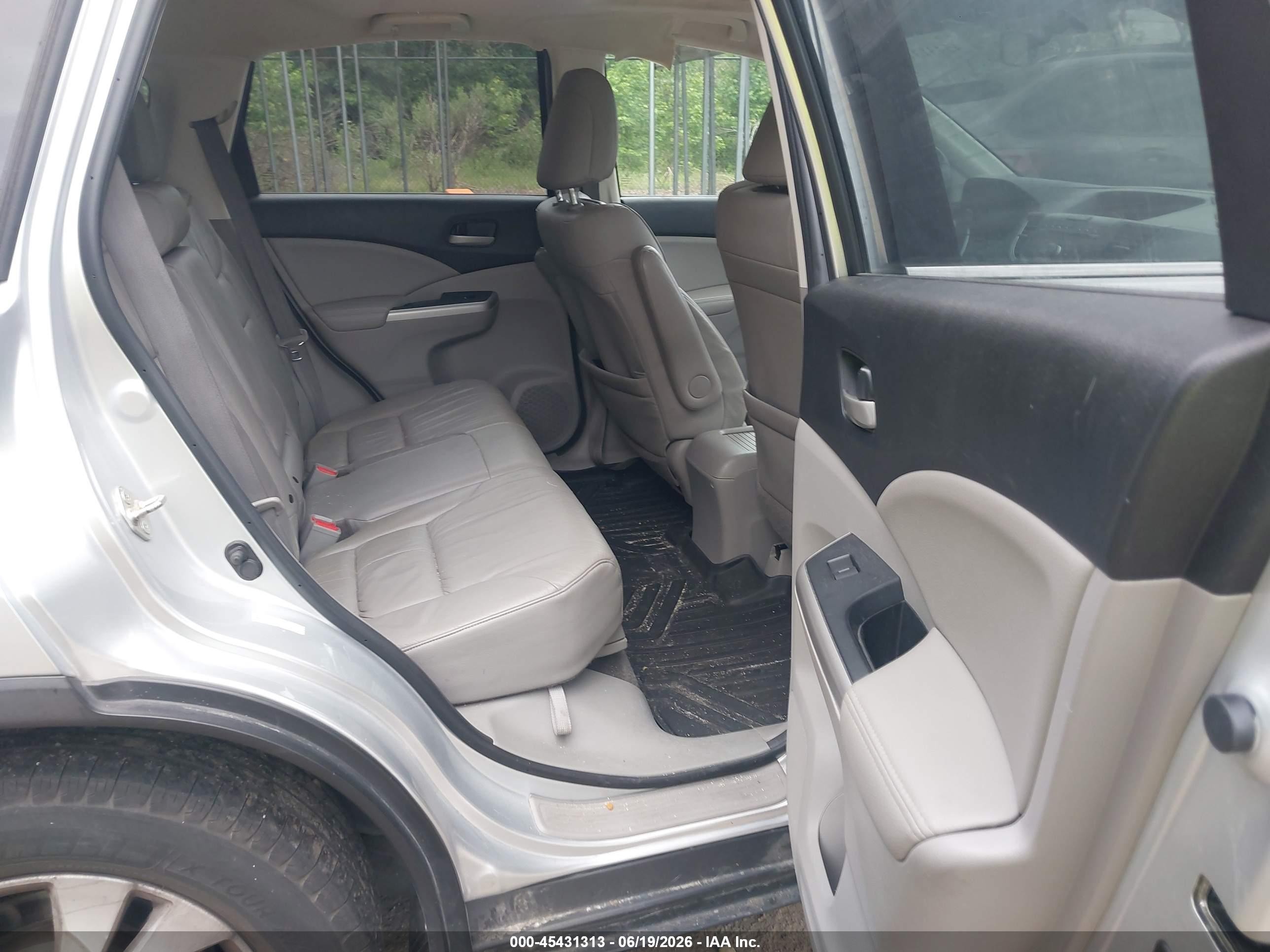 2013 Honda Cr-v Ex-l Silver vin: 2HKRM3H77DH522695