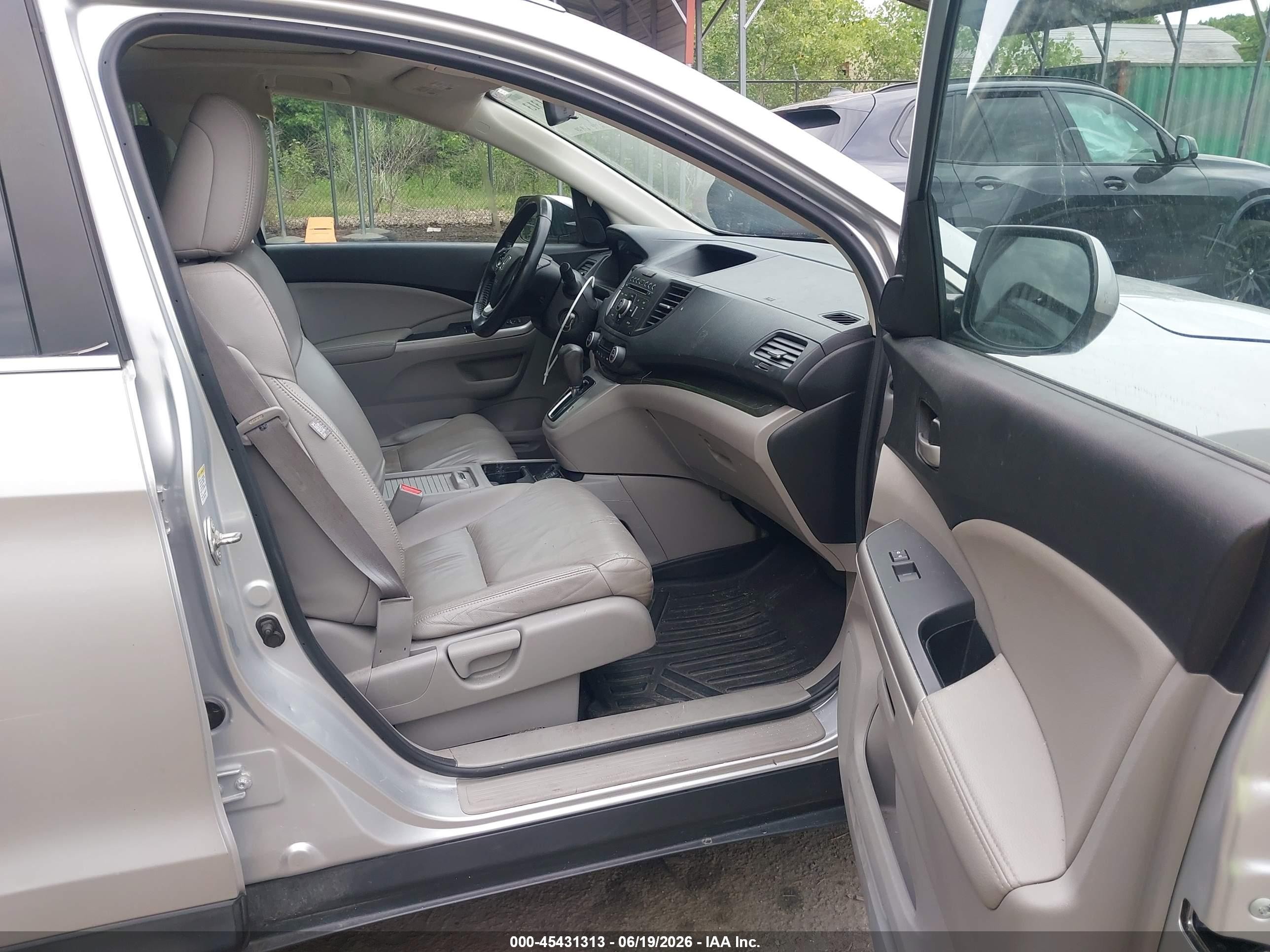 2013 Honda Cr-v Ex-l Silver vin: 2HKRM3H77DH522695