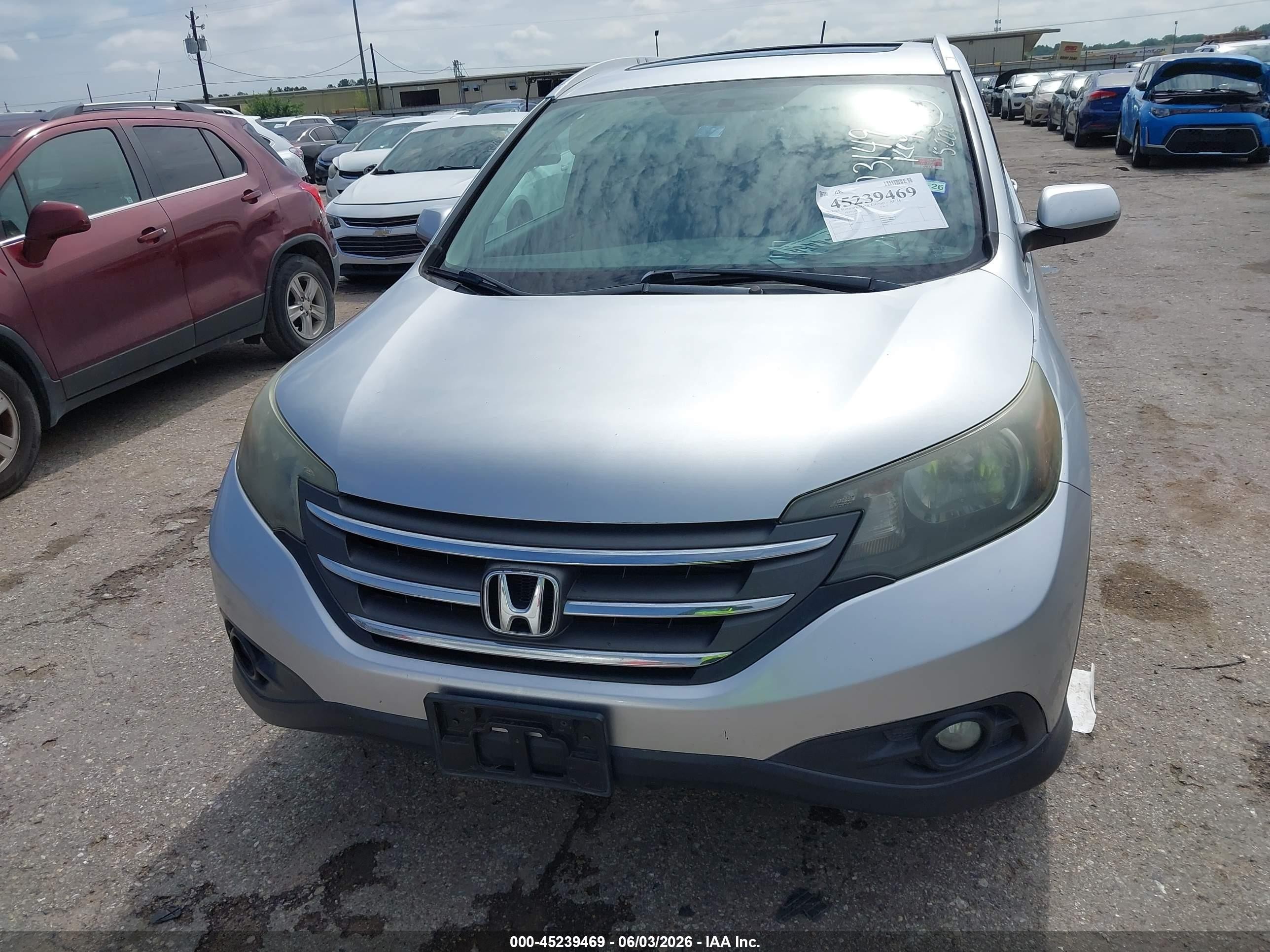 2013 Honda Cr-v Ex-l Silver vin: 2HKRM3H77DH523149