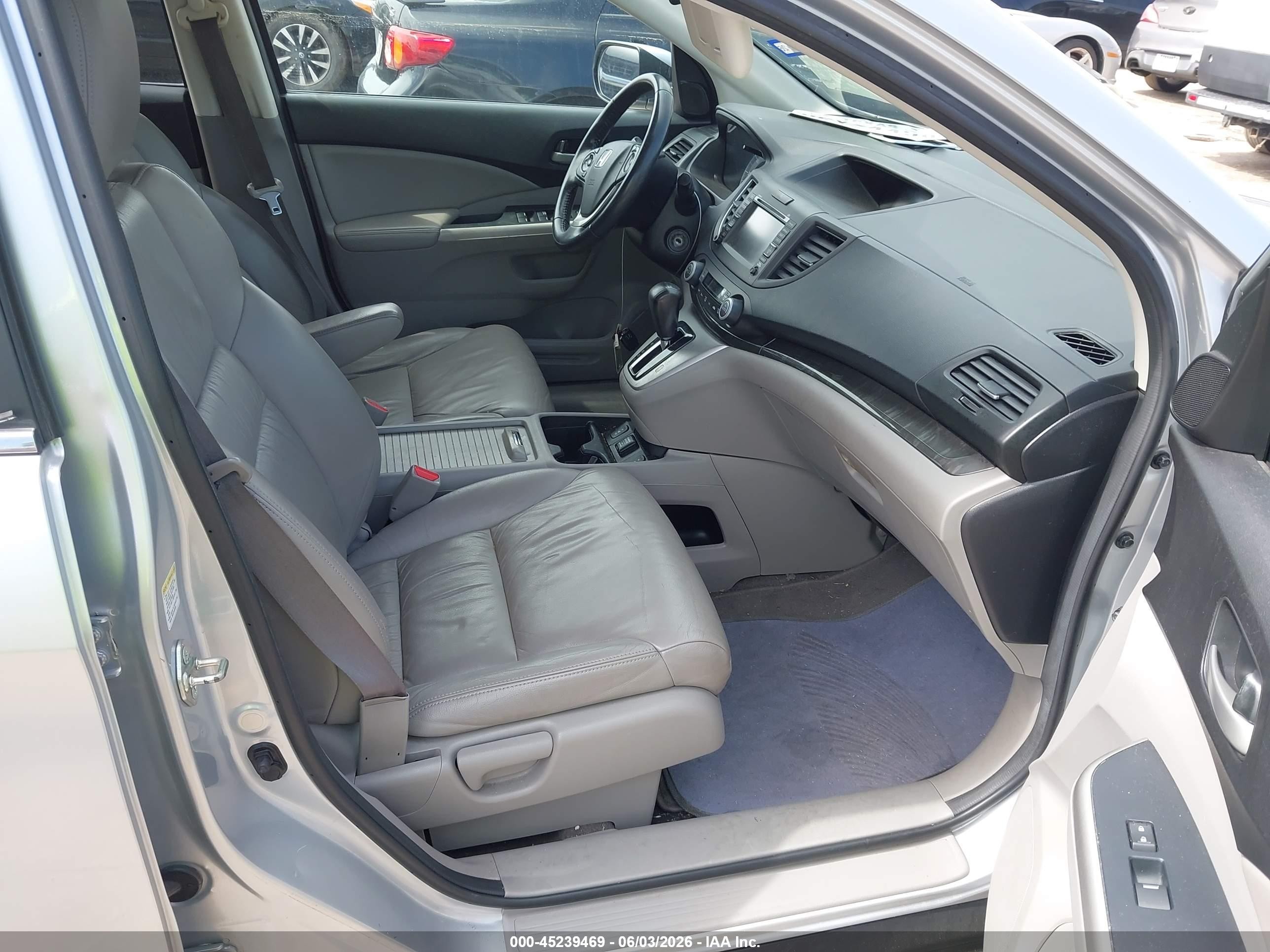 2013 Honda Cr-v Ex-l Silver vin: 2HKRM3H77DH523149