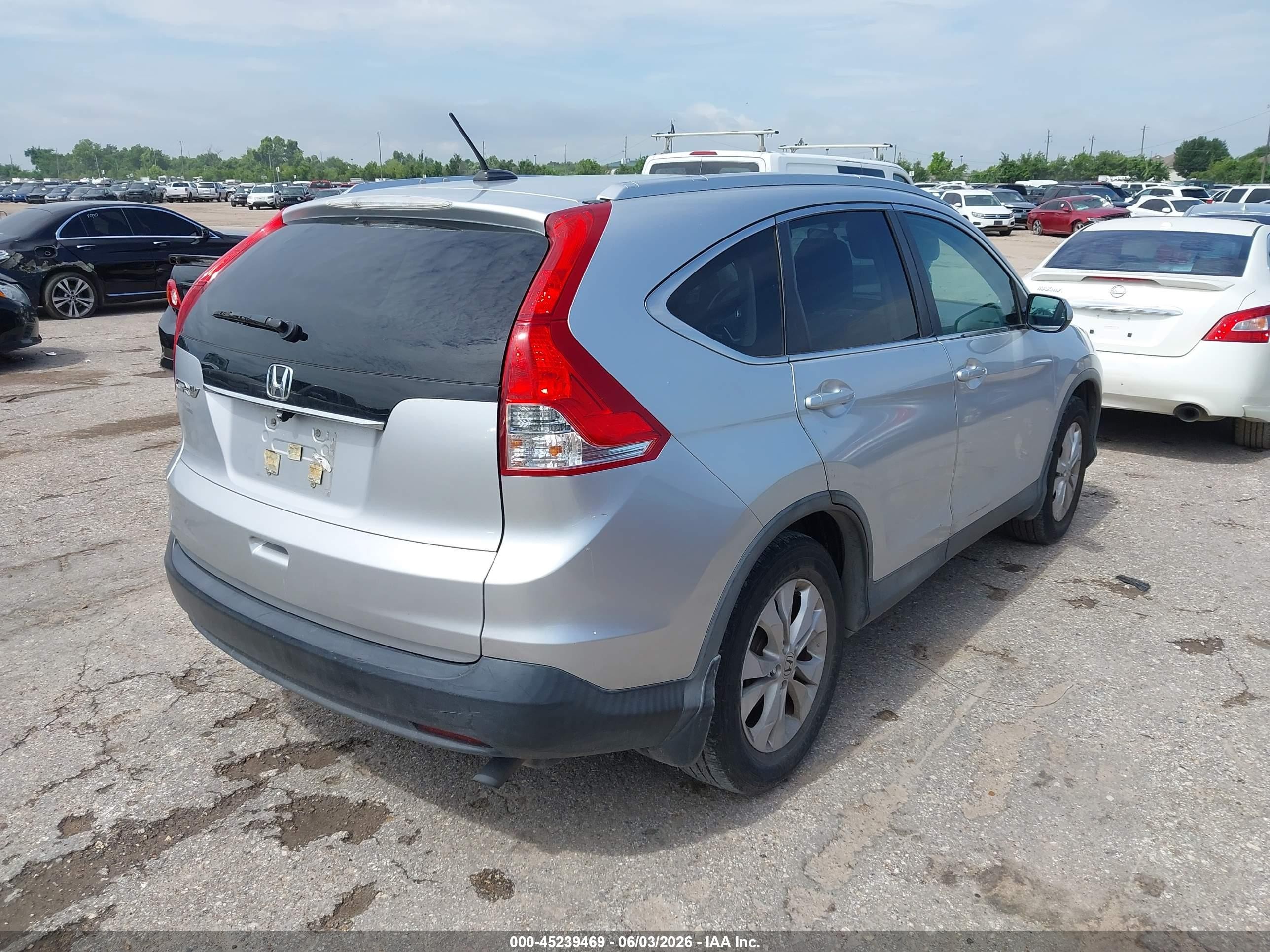 2013 Honda Cr-v Ex-l Silver vin: 2HKRM3H77DH523149