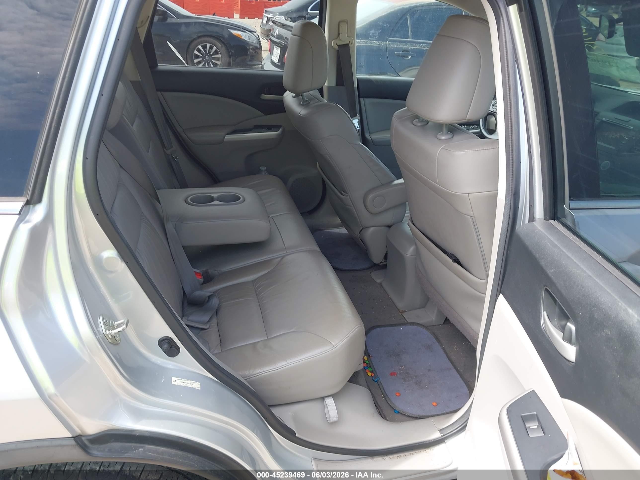 2013 Honda Cr-v Ex-l Silver vin: 2HKRM3H77DH523149