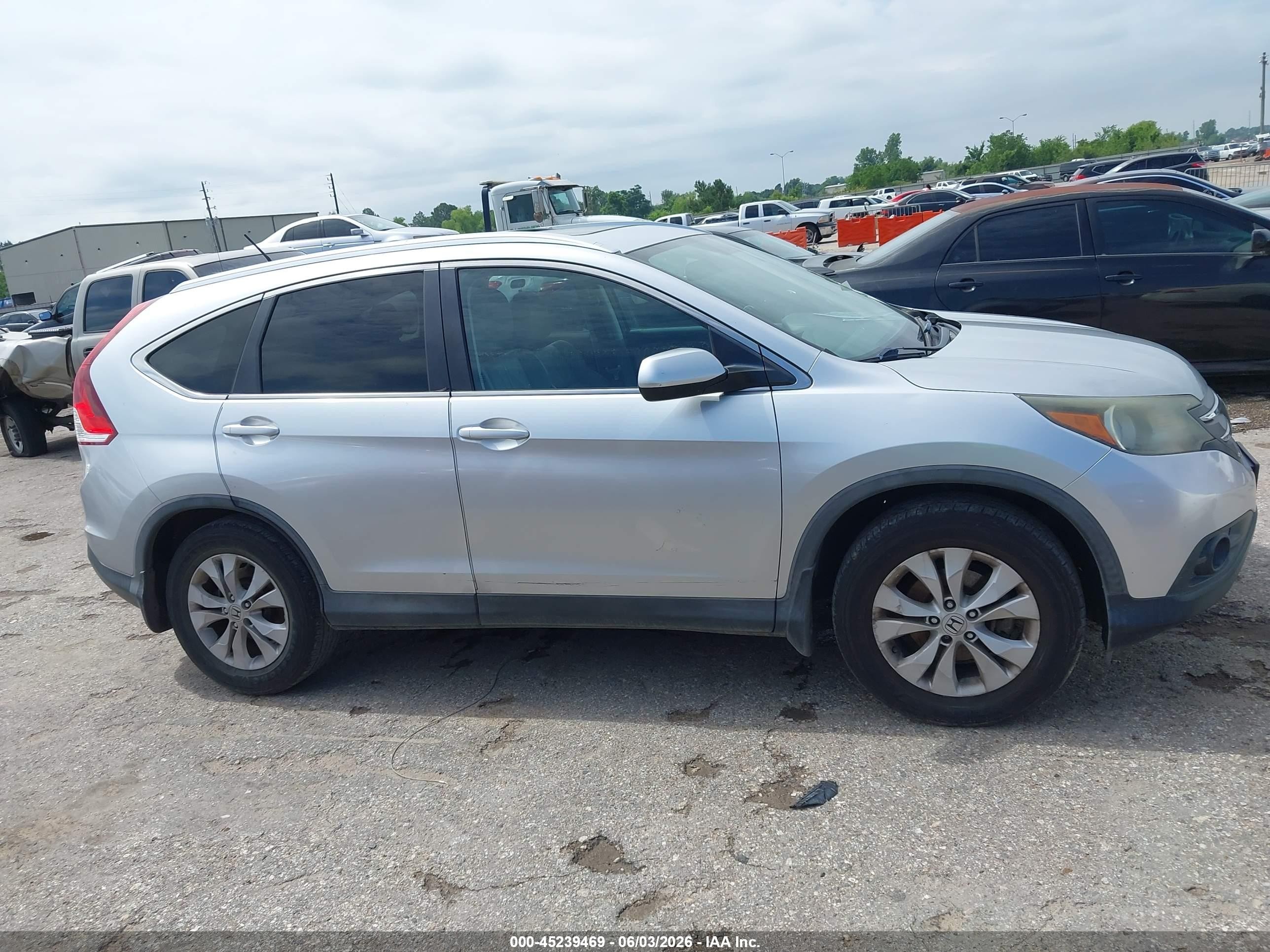 2013 Honda Cr-v Ex-l Silver vin: 2HKRM3H77DH523149