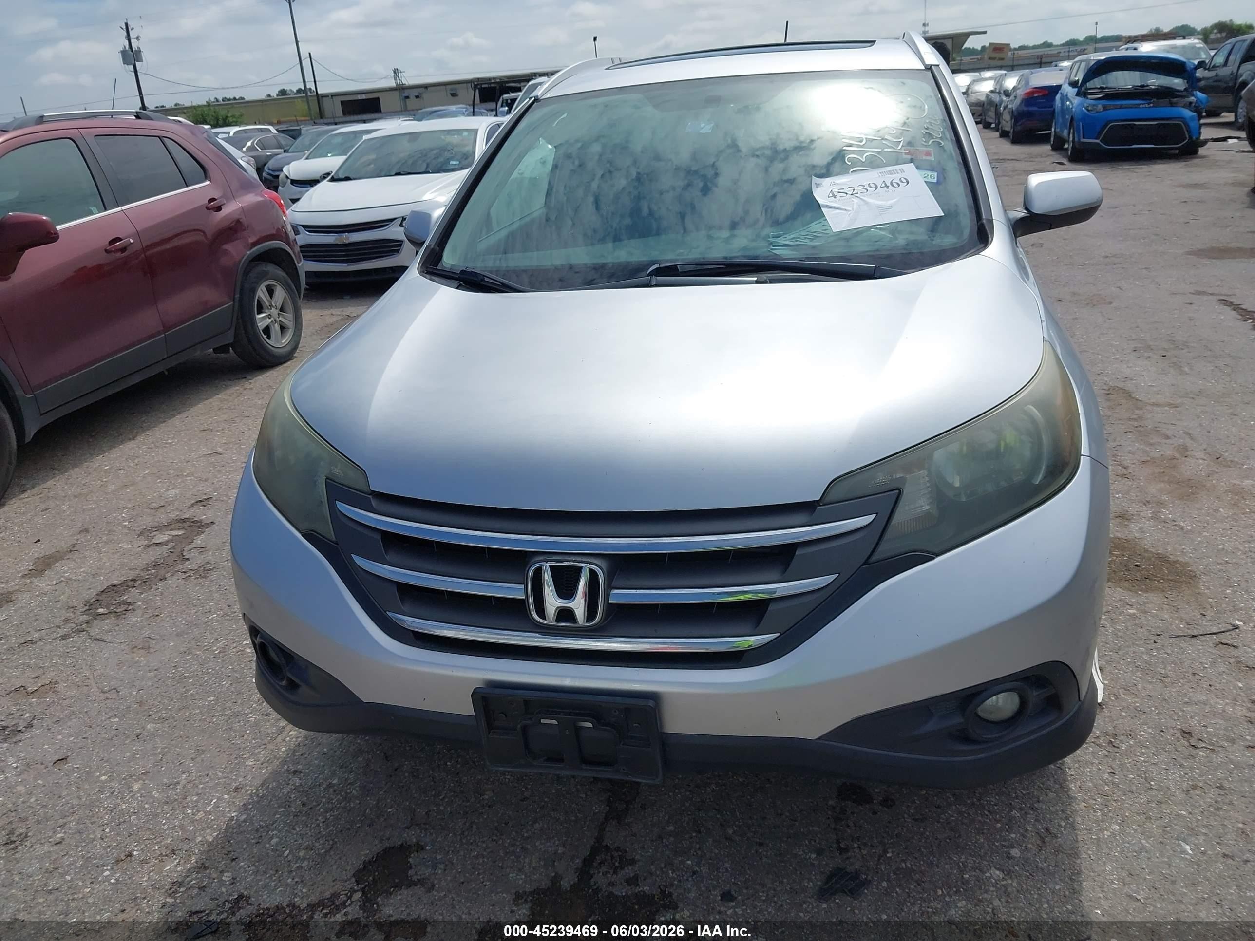 2013 Honda Cr-v Ex-l Silver vin: 2HKRM3H77DH523149