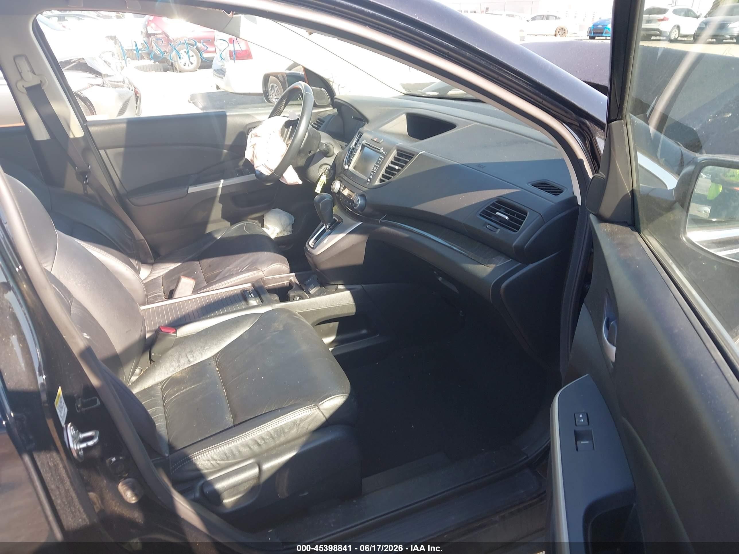 2014 Honda Cr-v Ex-l Черный vin: 2HKRM3H77EH524836