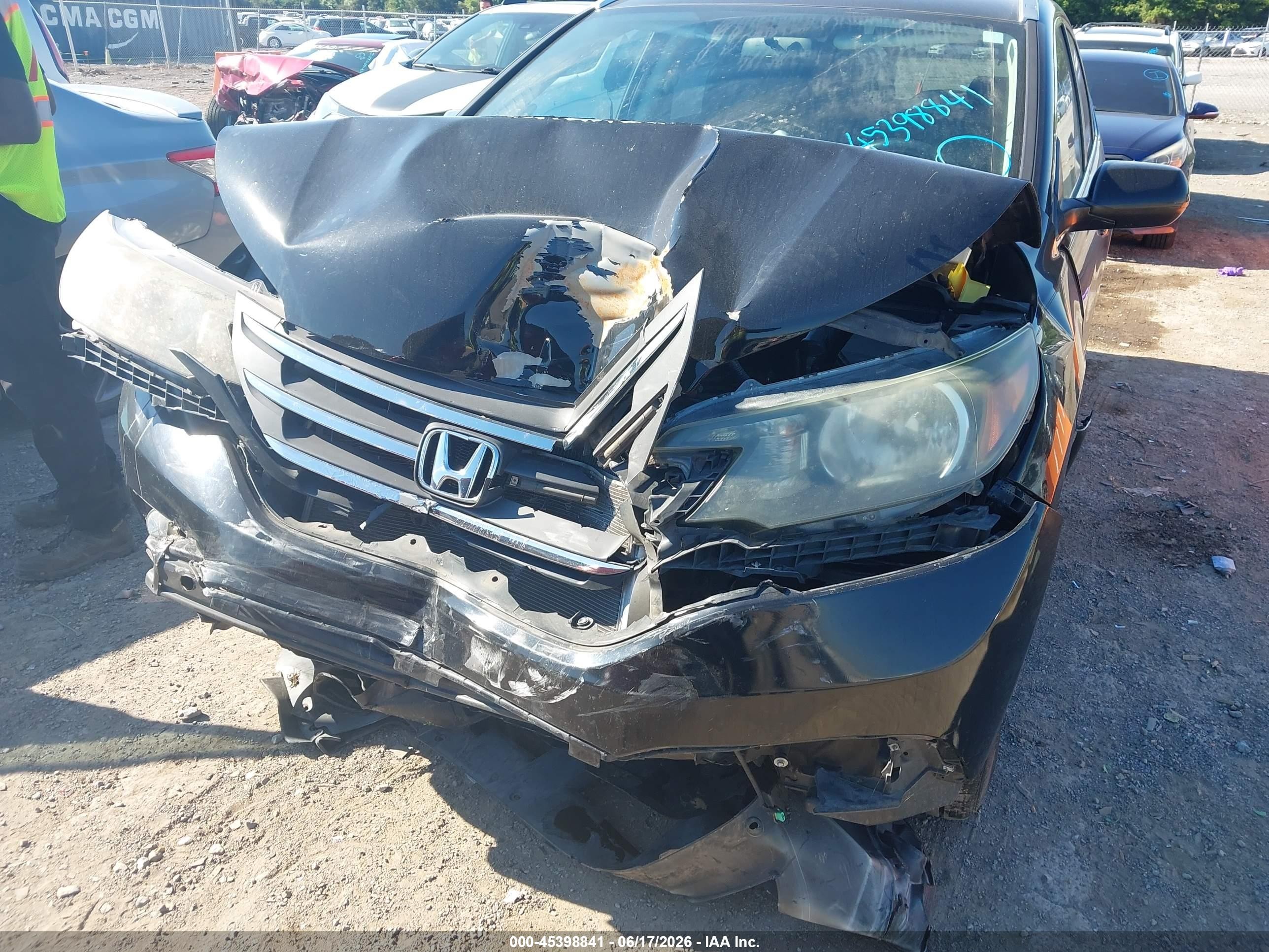2014 Honda Cr-v Ex-l Черный vin: 2HKRM3H77EH524836