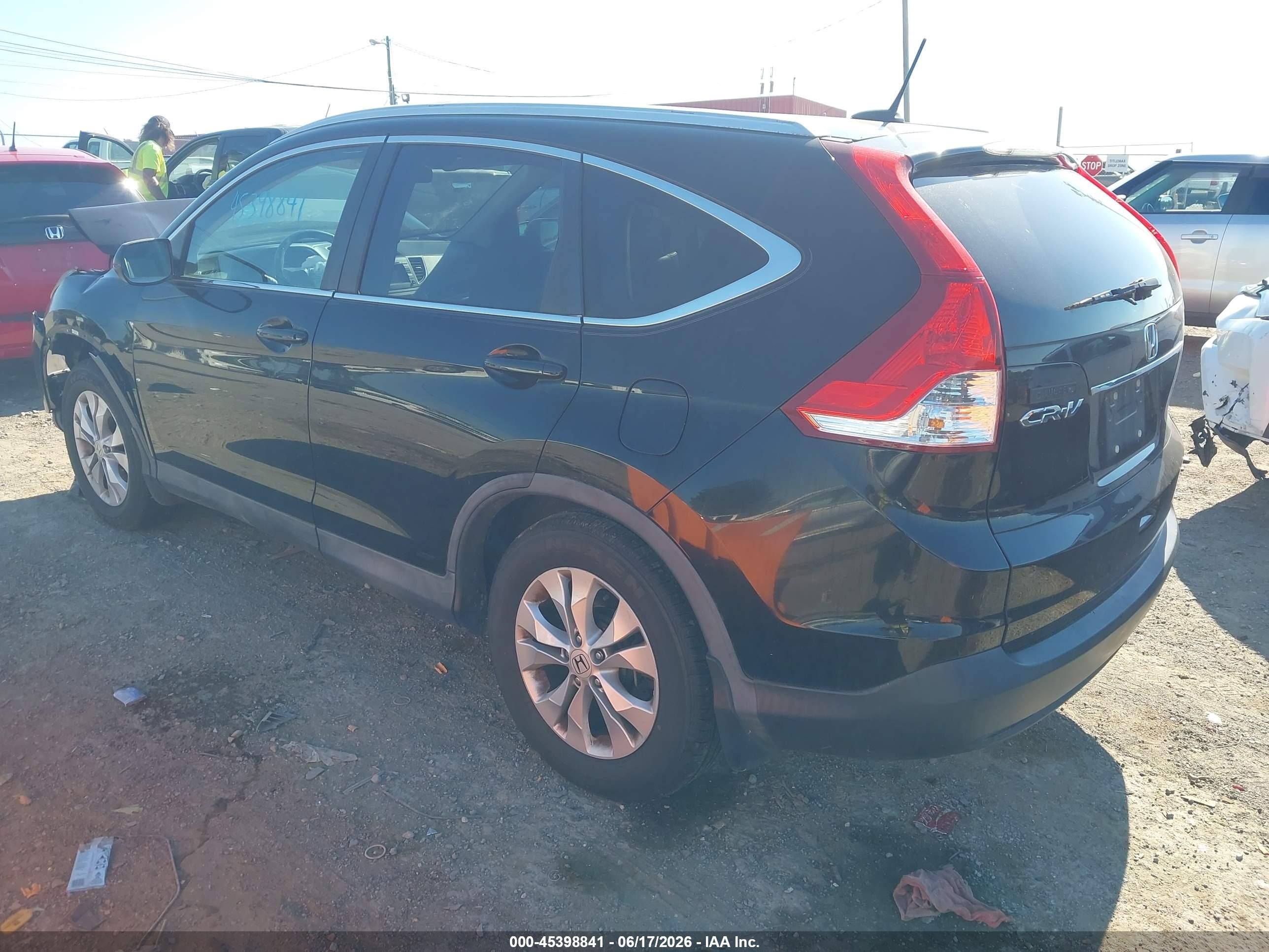 2014 Honda Cr-v Ex-l Черный vin: 2HKRM3H77EH524836