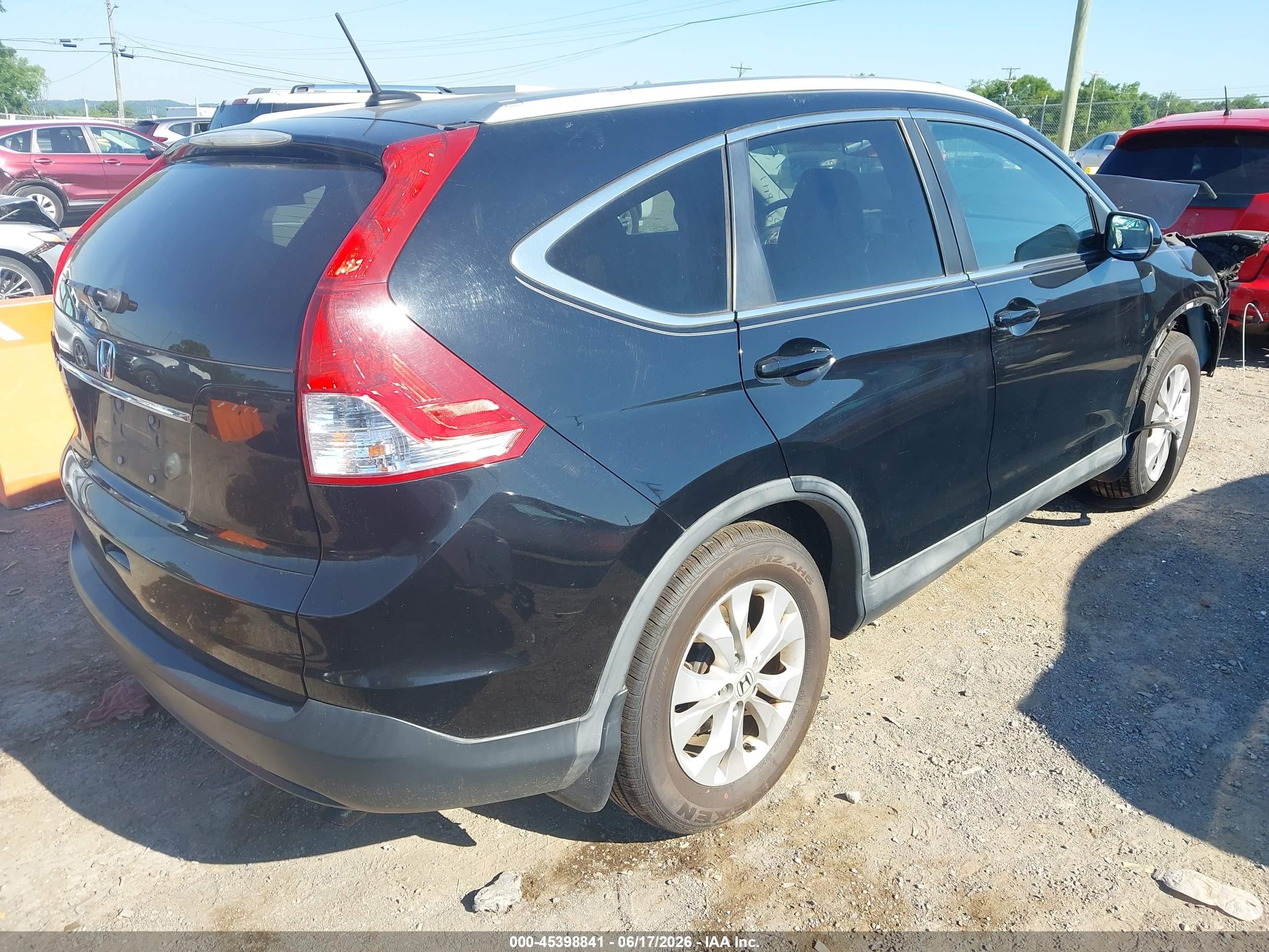 2014 Honda Cr-v Ex-l Черный vin: 2HKRM3H77EH524836