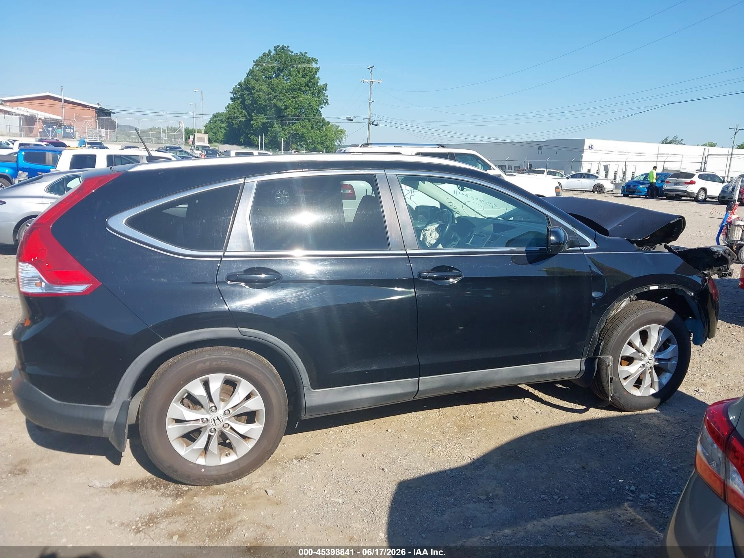 2014 Honda Cr-v Ex-l Черный vin: 2HKRM3H77EH524836