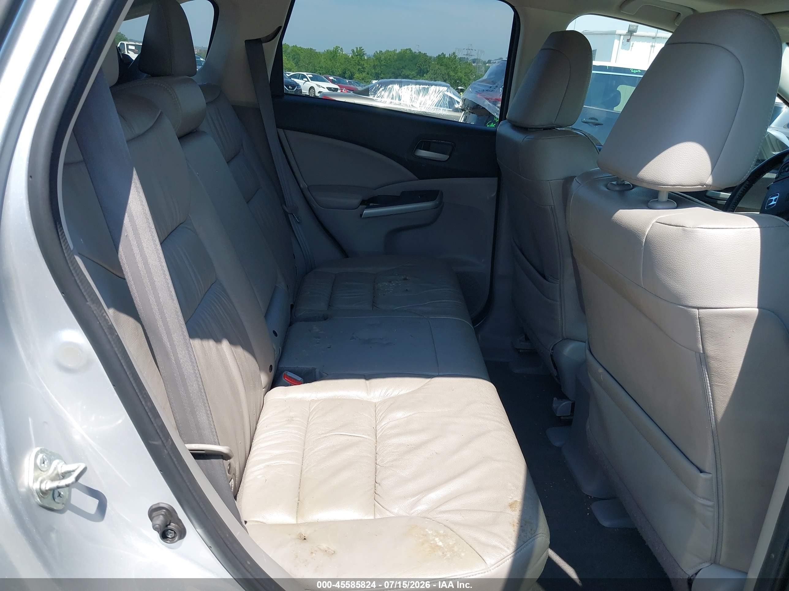 2014 Honda Cr-v Ex-l Silver vin: 2HKRM3H77EH532239