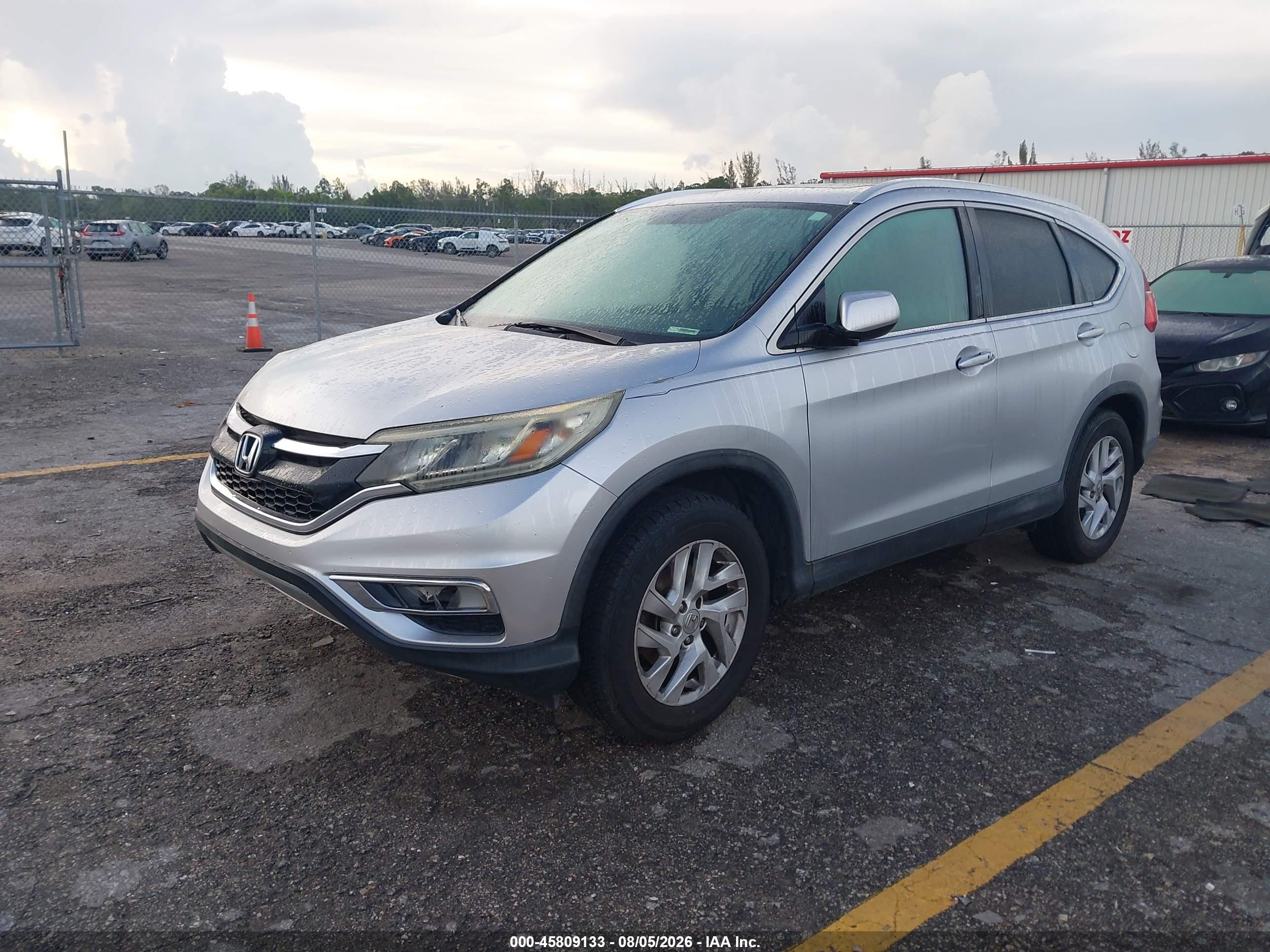 2015 Honda Cr-v Ex-l Silver vin: 2HKRM3H77FH510680