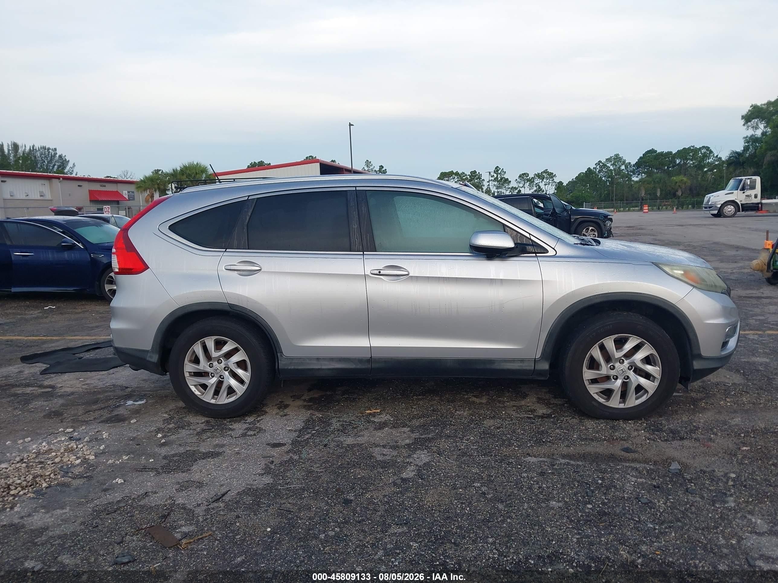 2015 Honda Cr-v Ex-l Silver vin: 2HKRM3H77FH510680