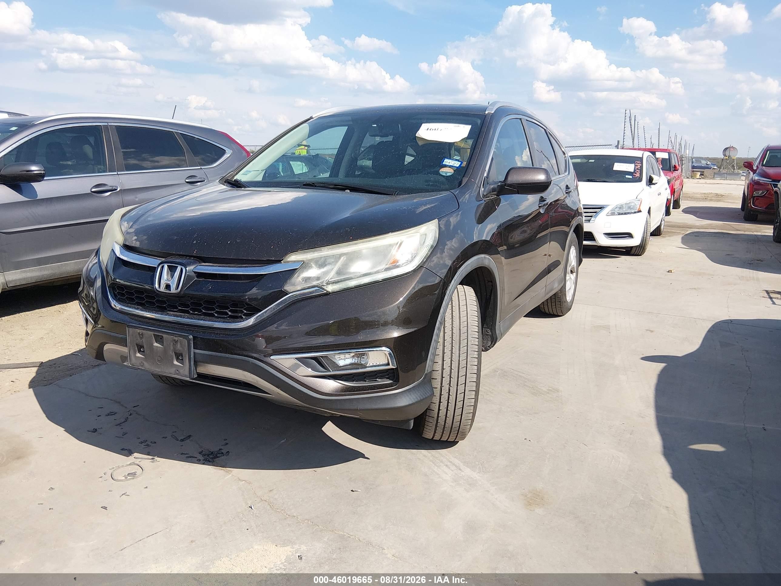 2015 Honda Cr-v Ex-l Dark Brown vin: 2HKRM3H77FH511201