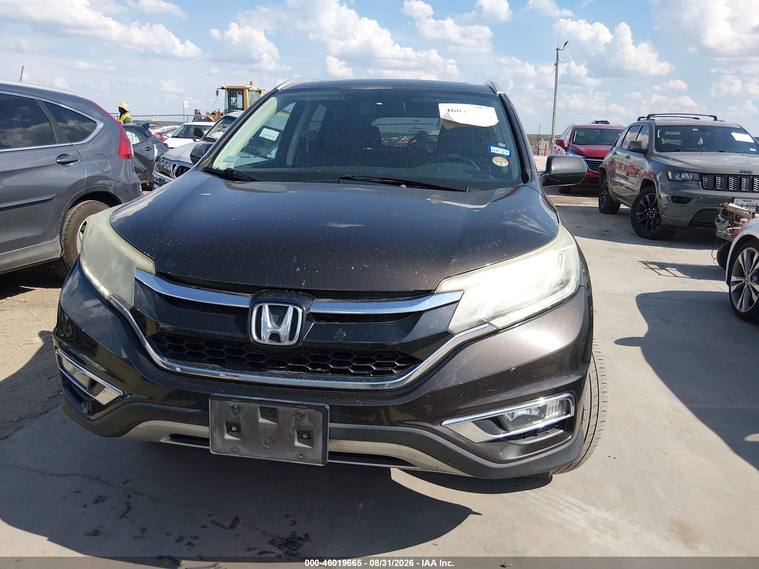 2015 Honda Cr-v Ex-l Dark Brown vin: 2HKRM3H77FH511201