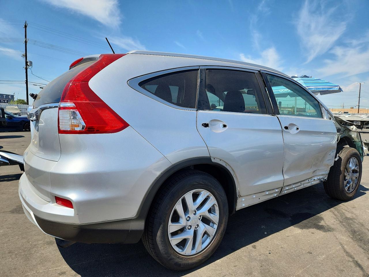 2015 Honda Cr-v Exl Silver vin: 2HKRM3H77FH518987
