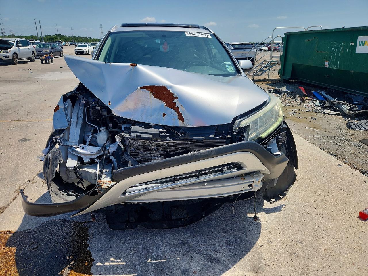 2015 Honda Cr-v Exl Silver vin: 2HKRM3H77FH521596