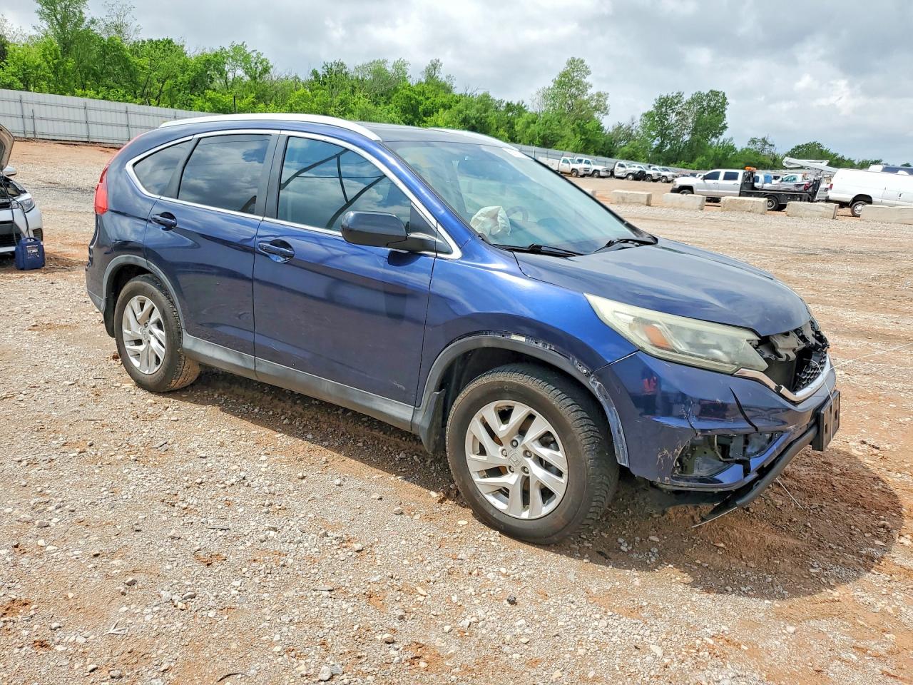 2015 Honda Cr-v Exl Blue vin: 2HKRM3H77FH555375