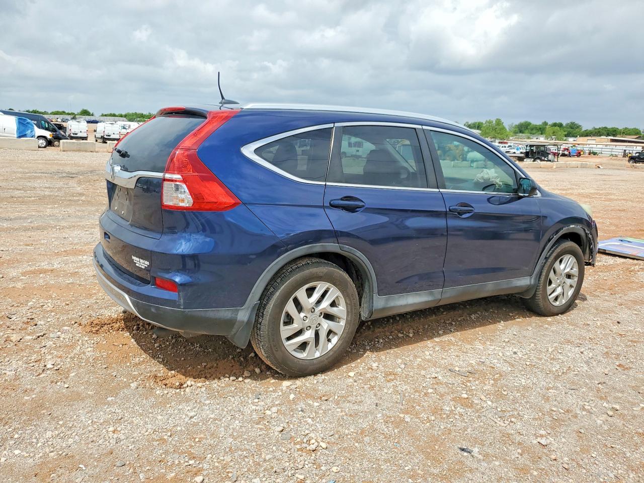 2015 Honda Cr-v Exl Blue vin: 2HKRM3H77FH555375