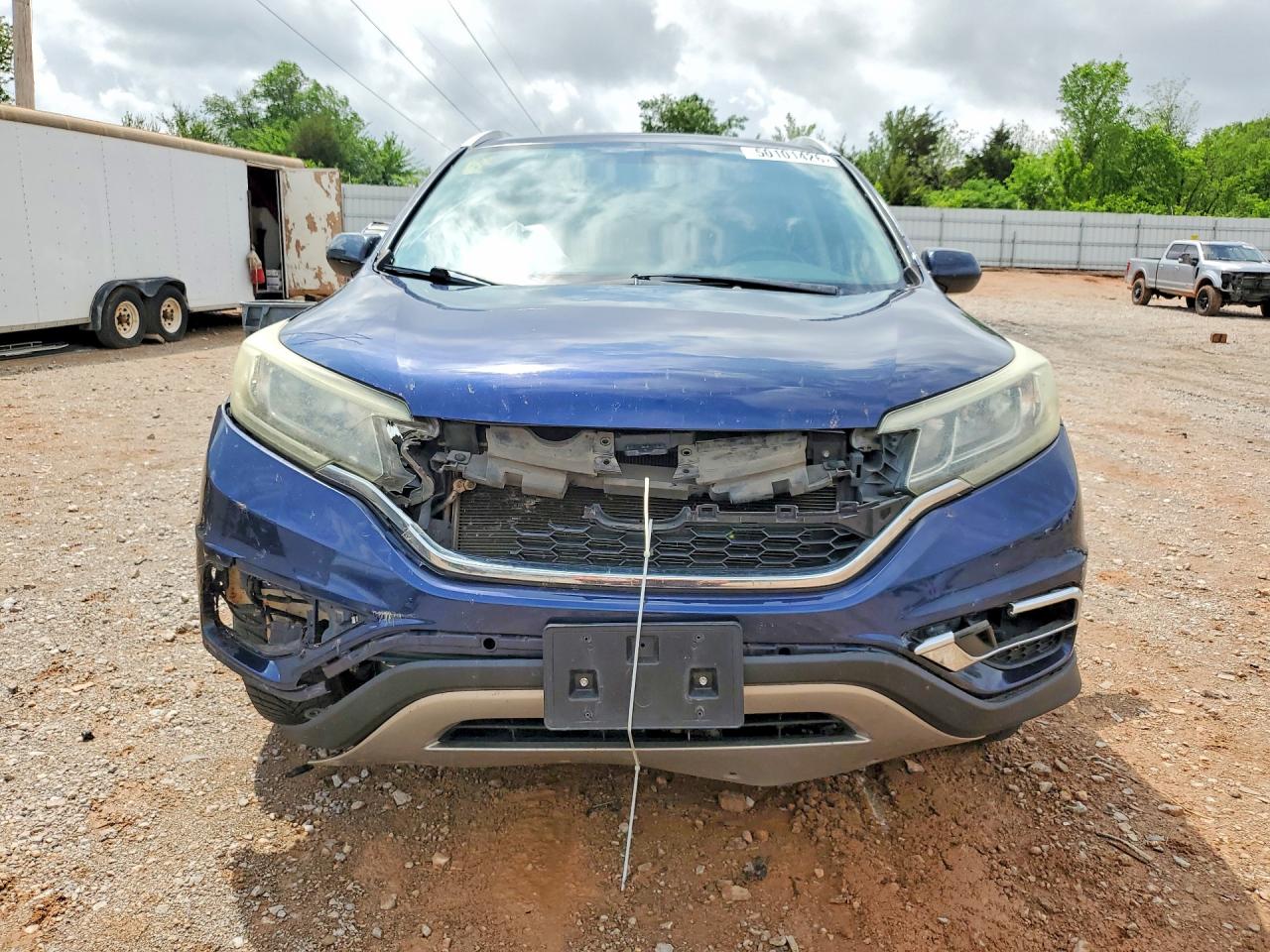 2015 Honda Cr-v Exl Blue vin: 2HKRM3H77FH555375