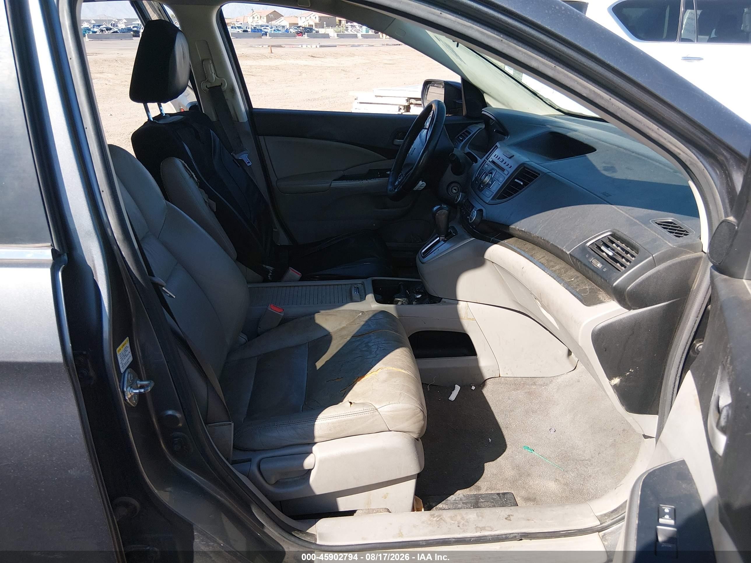 2012 Honda Cr-v Ex-l Серый vin: 2HKRM3H78CH509954
