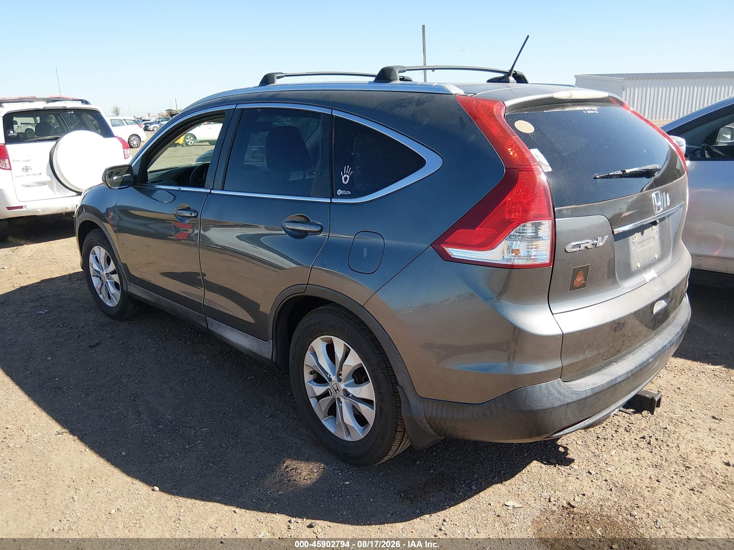 2012 Honda Cr-v Ex-l Серый vin: 2HKRM3H78CH509954