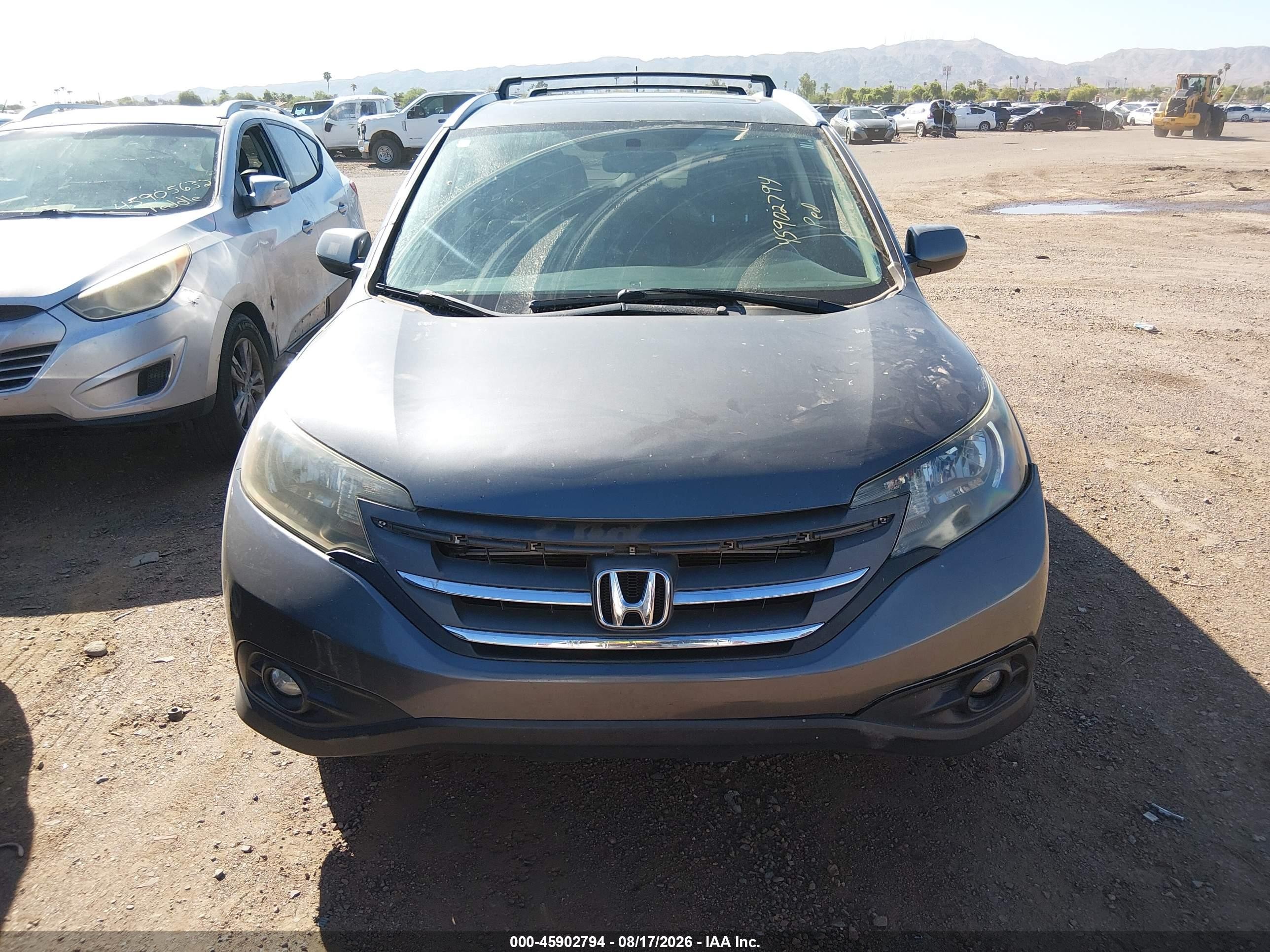 2012 Honda Cr-v Ex-l Серый vin: 2HKRM3H78CH509954