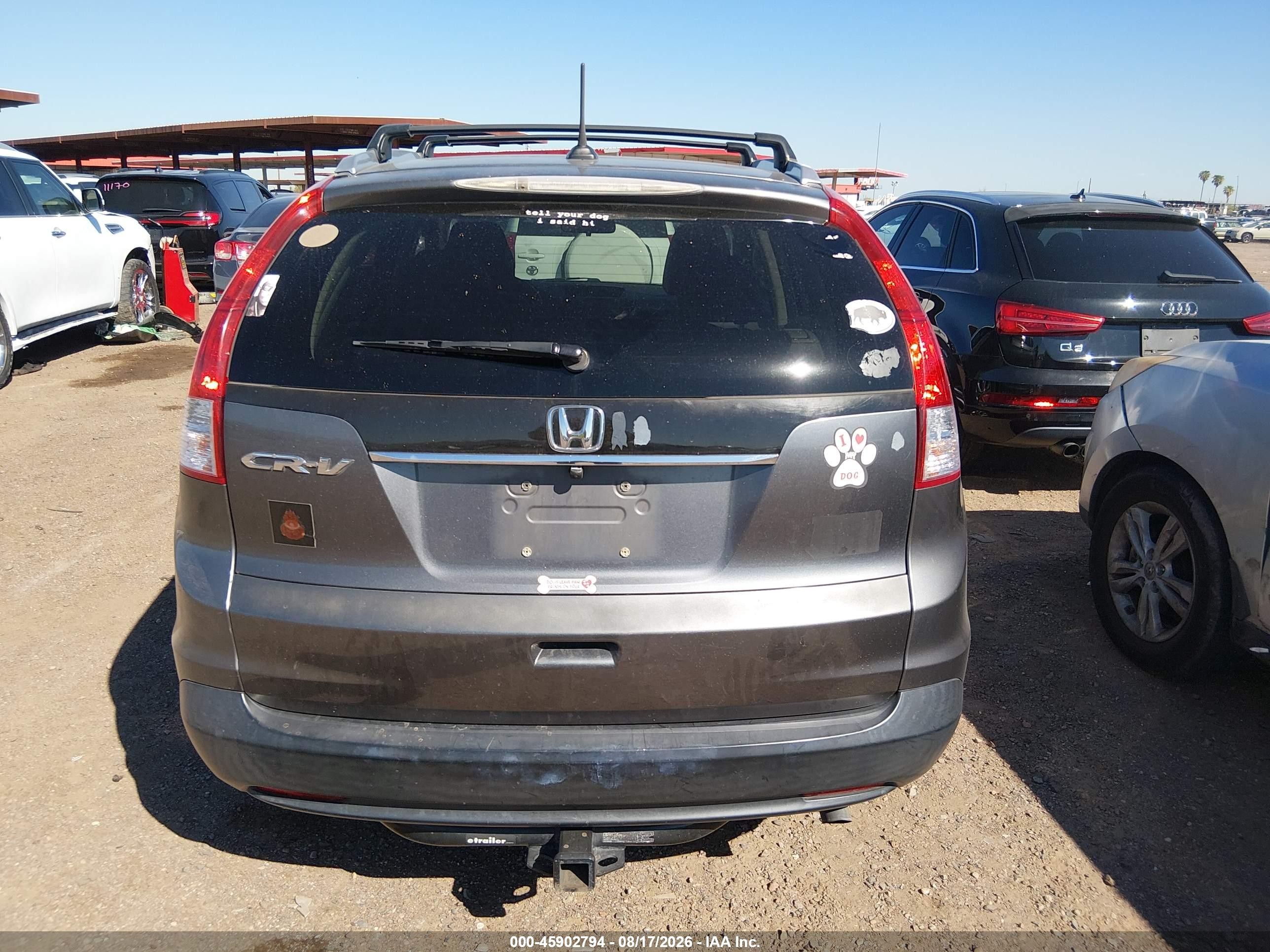 2012 Honda Cr-v Ex-l Серый vin: 2HKRM3H78CH509954