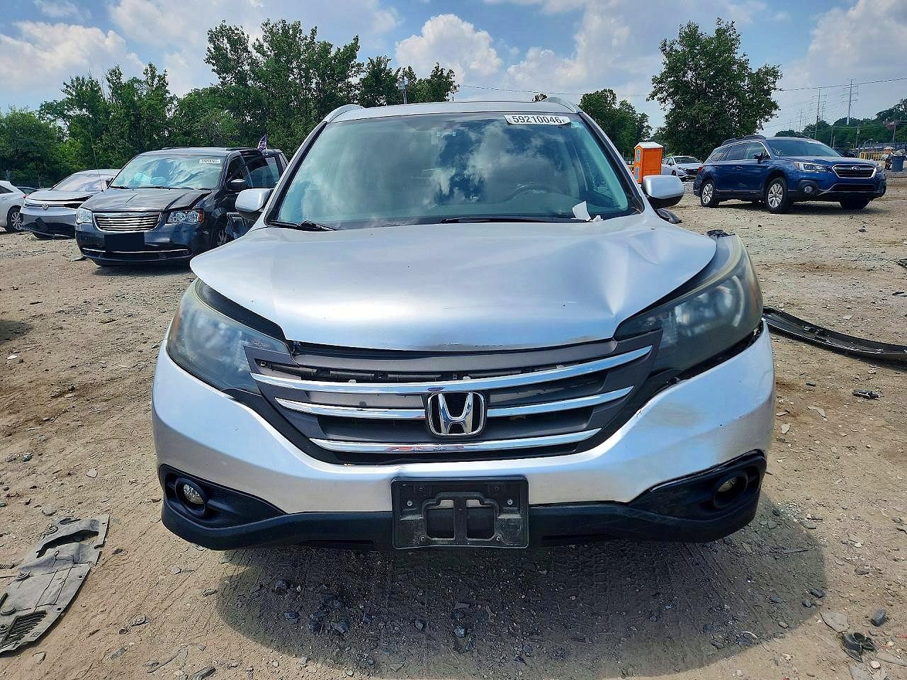 2012 Honda Cr-v Exl Silver vin: 2HKRM3H78CH514006