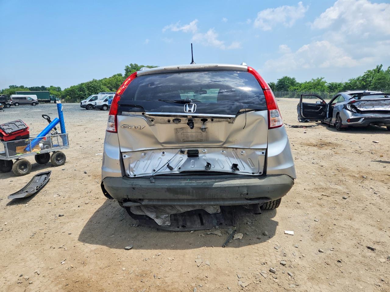 2012 Honda Cr-v Exl Silver vin: 2HKRM3H78CH514006