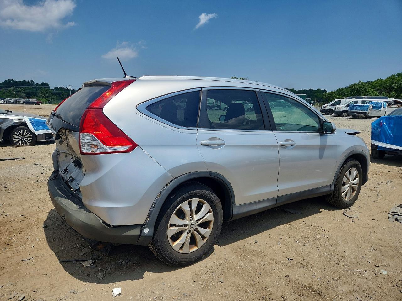 2012 Honda Cr-v Exl Silver vin: 2HKRM3H78CH514006